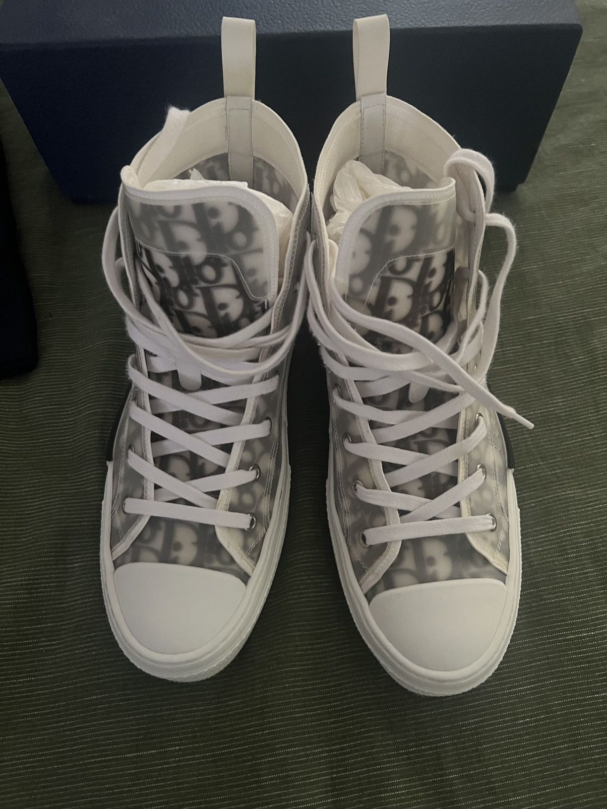 Dior Christian Dior B23 High Top Oblique Sneakers Size US 9 / EU 42 - 3 Thumbnail