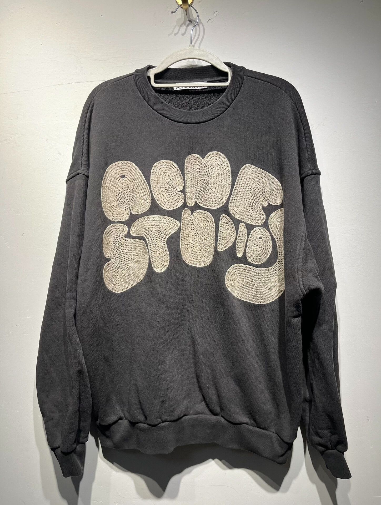 Acne Studios Acne Studios Embroidered Gray Hoodie XS Men Size US XS / EU 42 / 0 - 1 Thumbnail