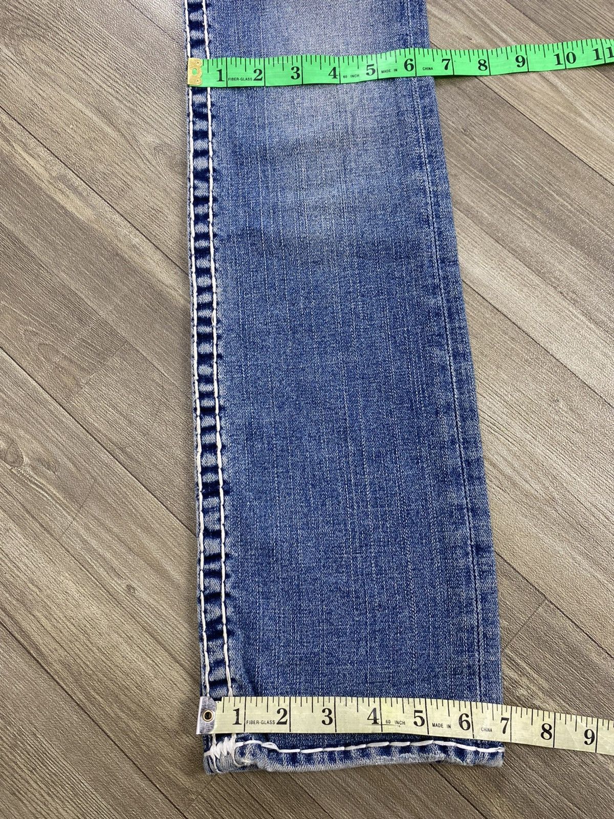 True Religion 2000s True Relligion Billy Super T Slim Straight Jeans Size US 26 / EU 42 - 19 Thumbnail