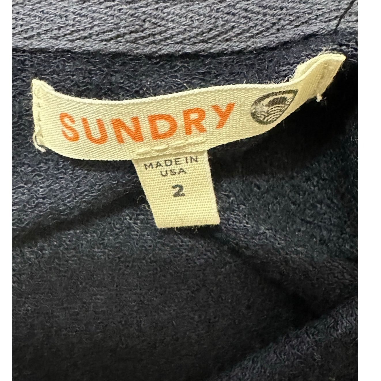 Sundry Sundry navy pop over stars hoodie sweatshirt size 2 - Medium Size M / US 6-8 / IT 42-44 - 3 Thumbnail