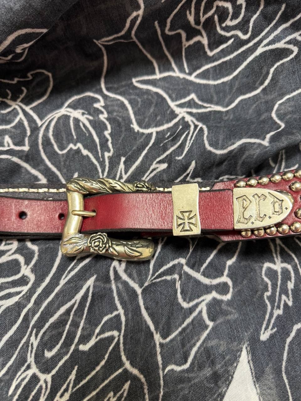 Enfants Riches Deprimes Goodbye Franky Studded Leather Belt Size 34 - 3 Thumbnail