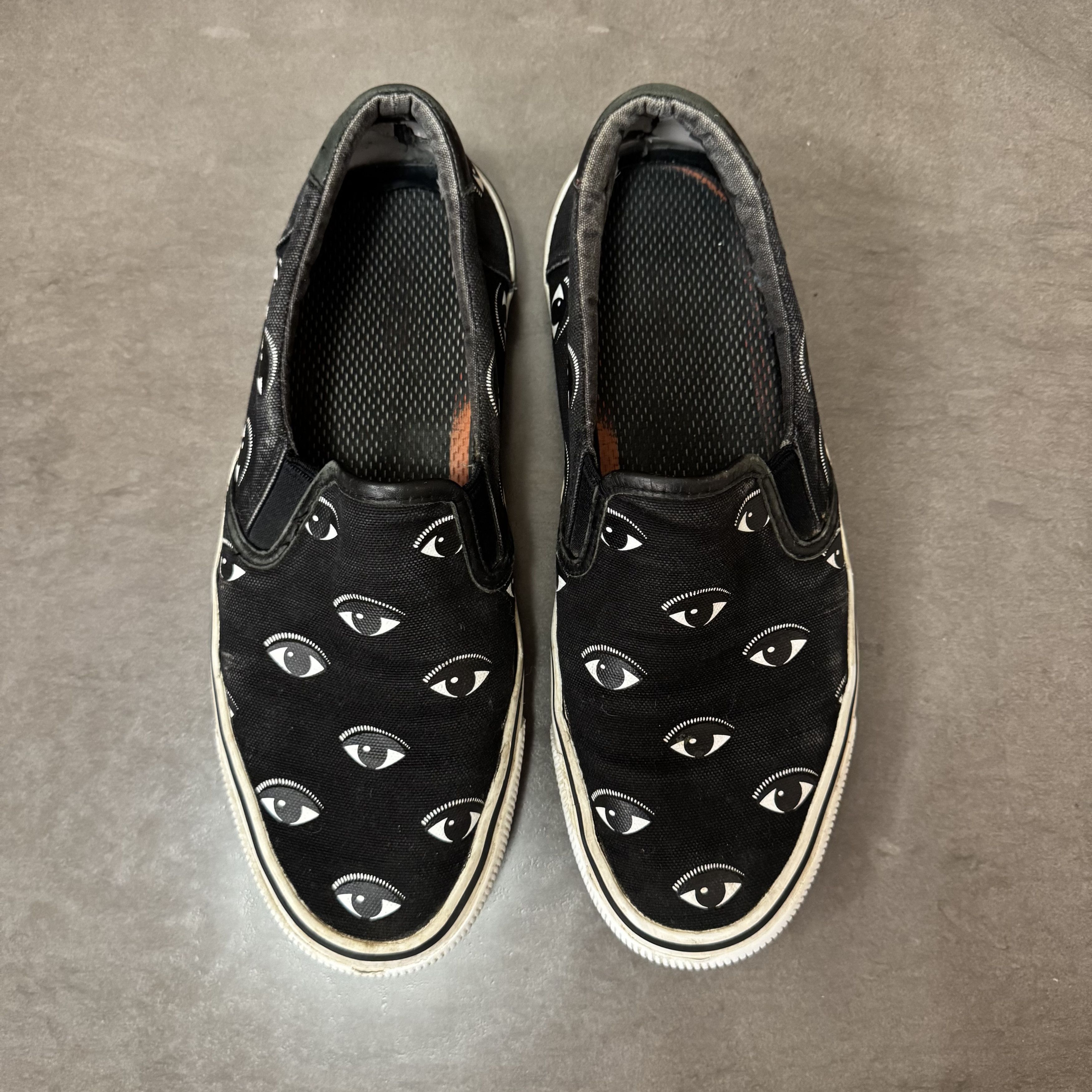 Kenzo Kenzo Eye Print Slip-On Black Sneakers, Size 42 EU / 9 US Size US 9 / EU 42 - 2 Thumbnail
