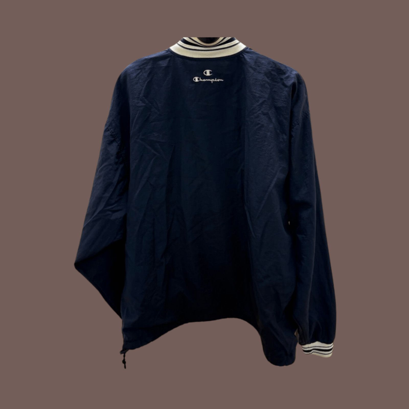 Champion × Vintage VTG Champion Pullover | Navy Half-Zip Logo XL 90s Streetwear Size US XL / EU 56 / 4 - 2 Thumbnail