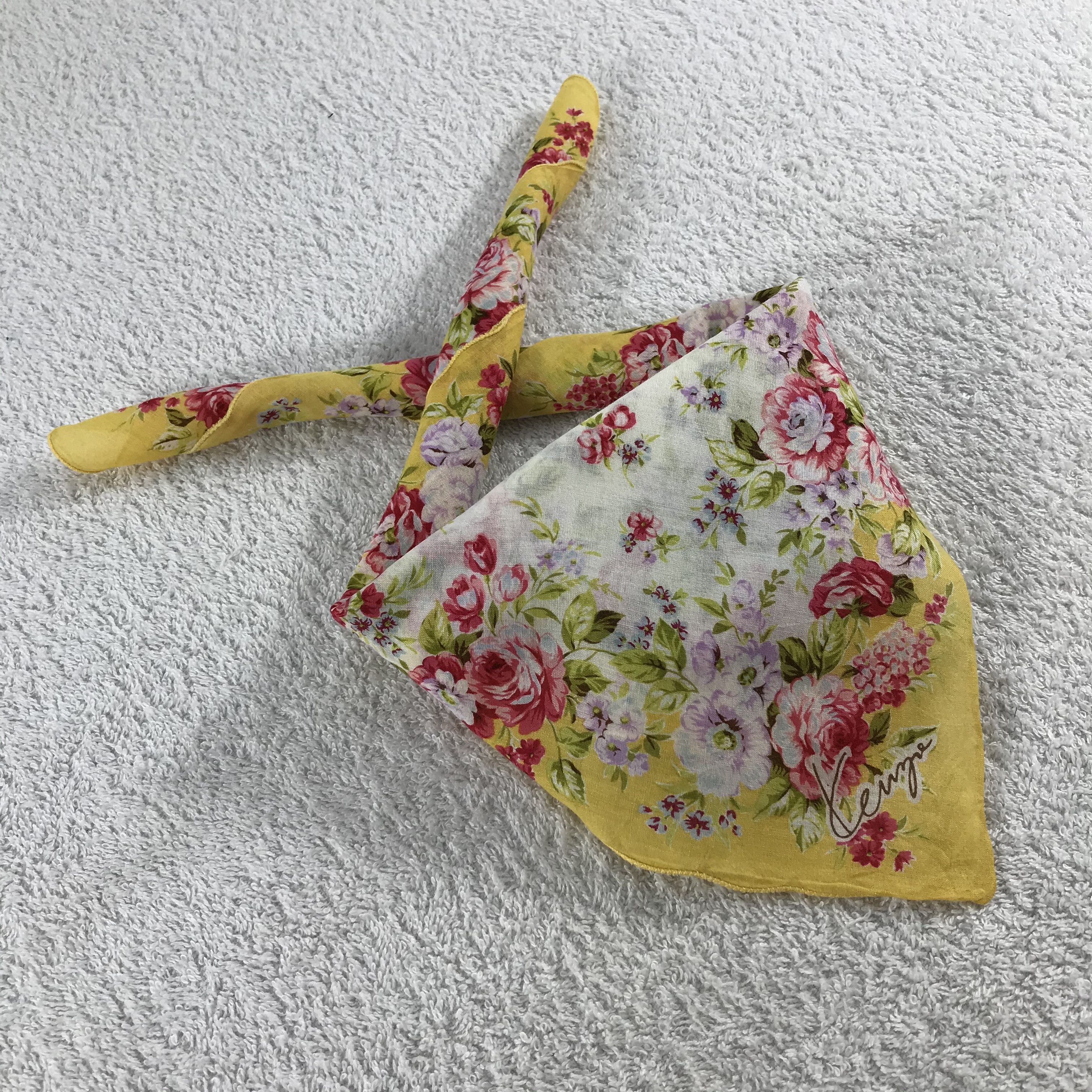 Kenzo × Vintage Kenzo Bandana / Handkerchief / Neckerchief - S090 Size ONE SIZE - 4 Thumbnail