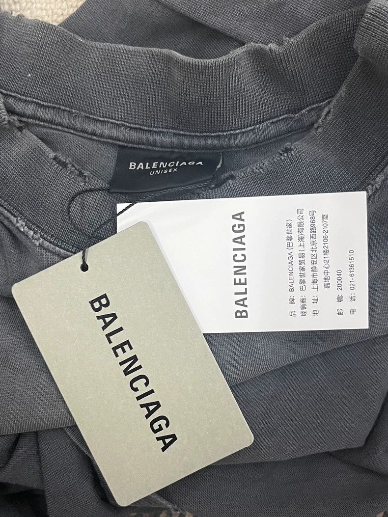 Balenciaga Balenciaga Tape monogrammed Logo printed Jersey crewneck l Size US S / EU 44-46 / 1 - 4 Thumbnail