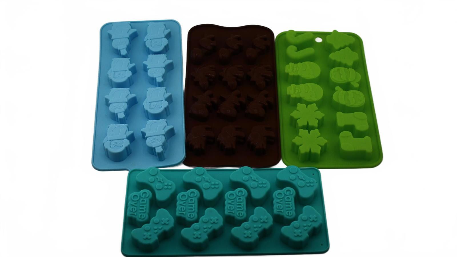 Designer Silicone Candy Mold 4 pack Trays Size ONE SIZE - 2 Thumbnail