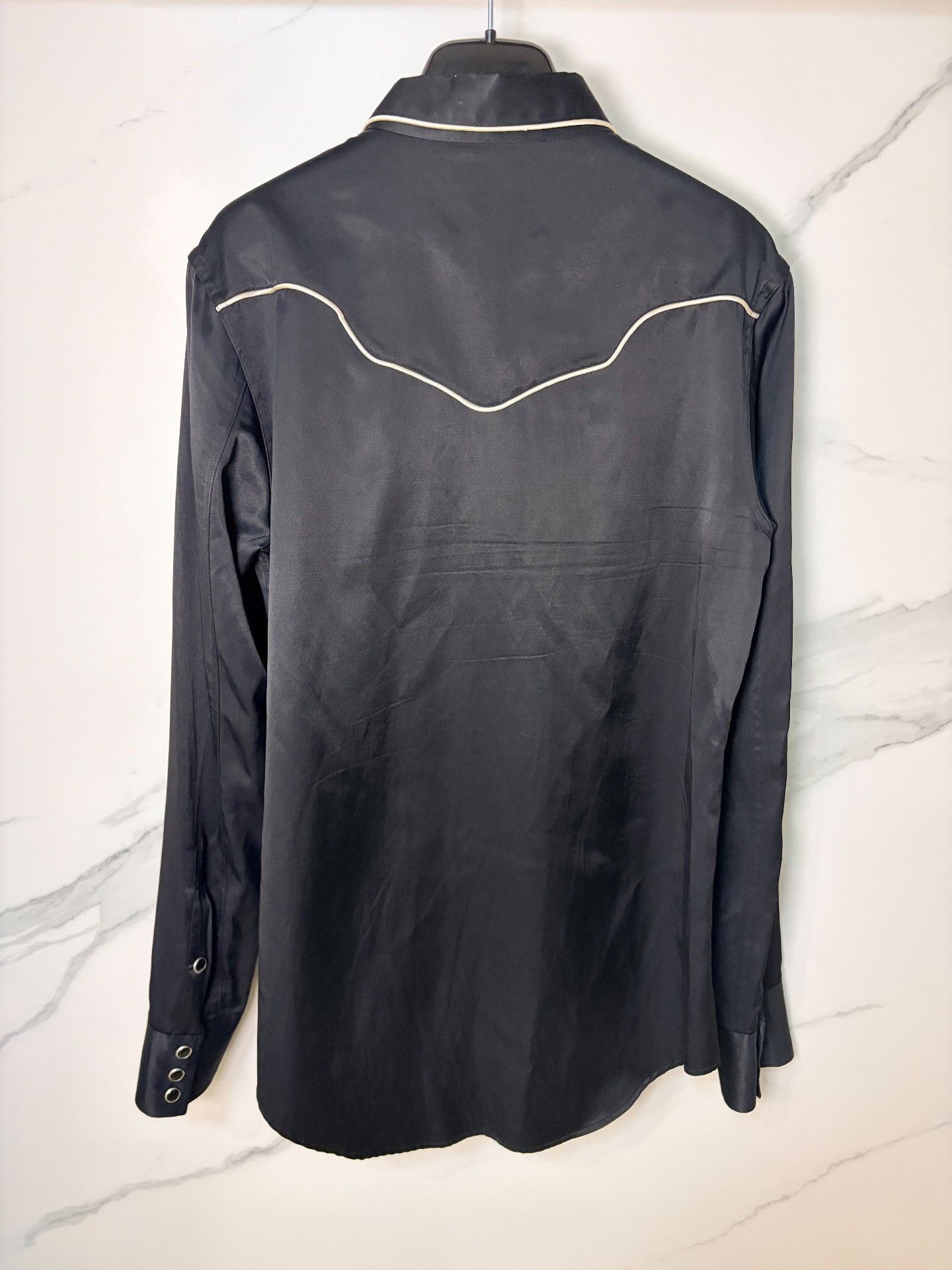 Saint Laurent Paris Saint Laurent FW16 White Line Shirt L Size US L / EU 52-54 / 3 - 2 Thumbnail