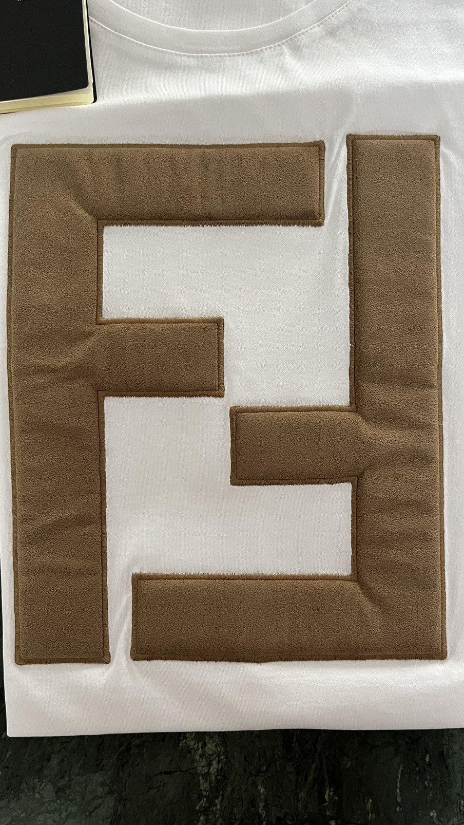 Fendi Fendi FF logo tshirt big logo 100% leather new with tags Size US S / EU 44-46 / 1 - 2 Thumbnail