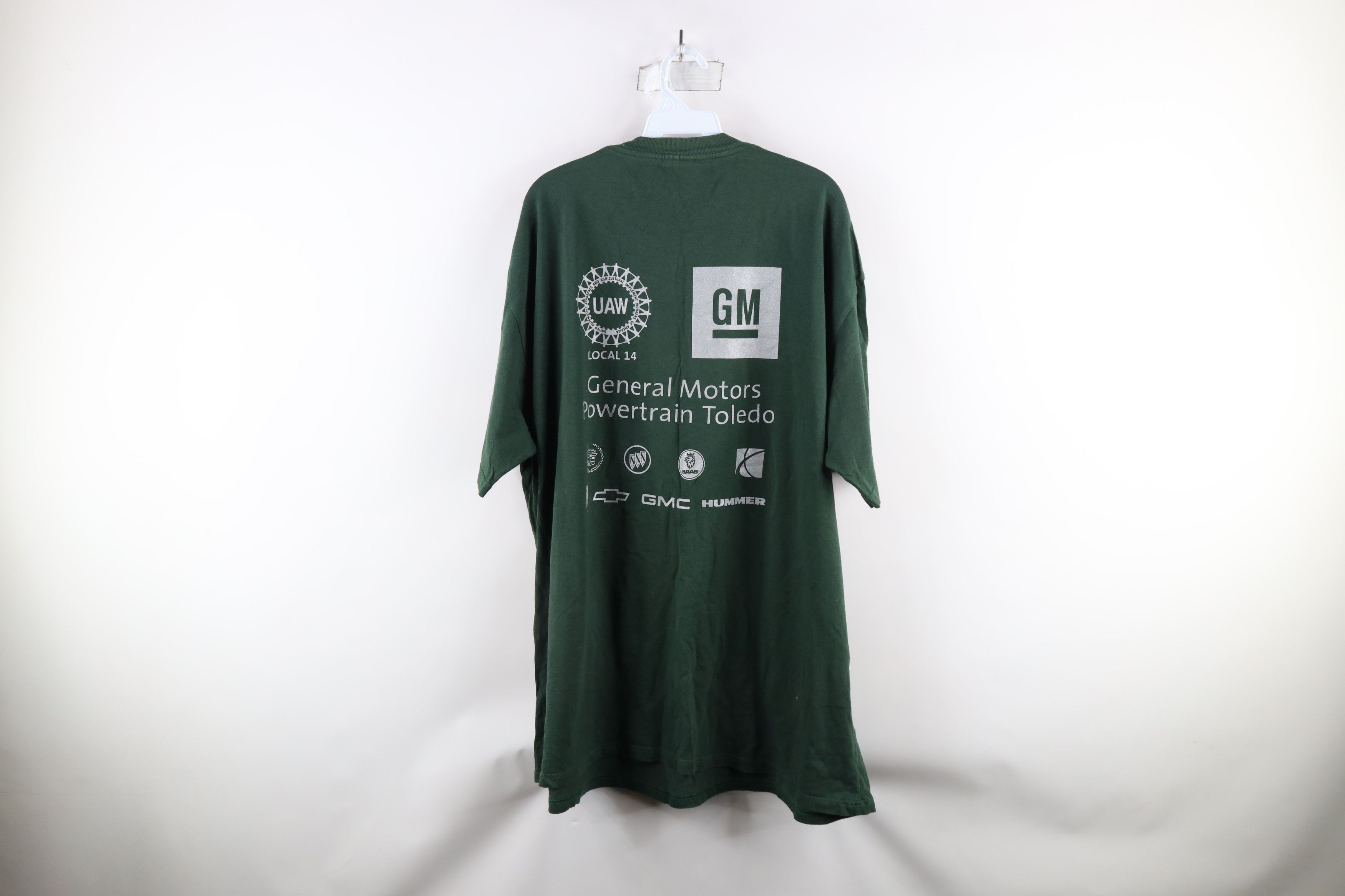 Vintage Vintage Y2K Union Made General Motors Powertrain T-Shirt USA Size US XXL / EU 58 / 5 - 9 Thumbnail