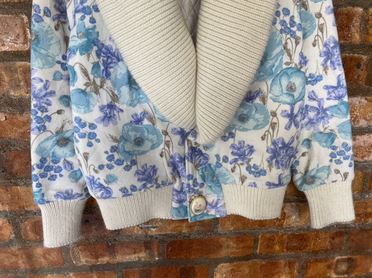 If Six Was Nine × Japanese Brand Vtg Theatre Products japan large shawl colar floral wool Size M / US 6-8 / IT 42-44 - 4 Thumbnail