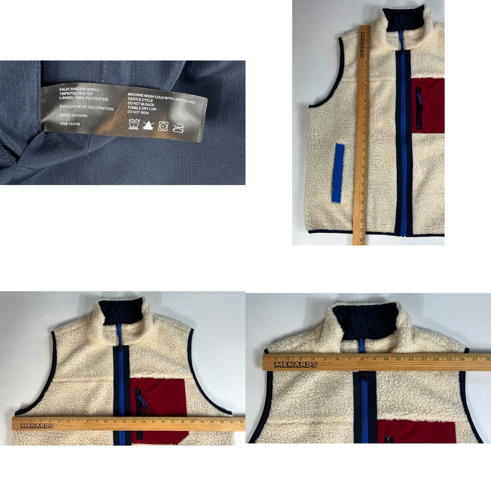Stoic Stoic Men's Vest Reversible Sherpa Mixed Media XL Multicolor Vest Mens XL Reversible Coat? Size US XL / EU 56 / 4 - 9 Thumbnail