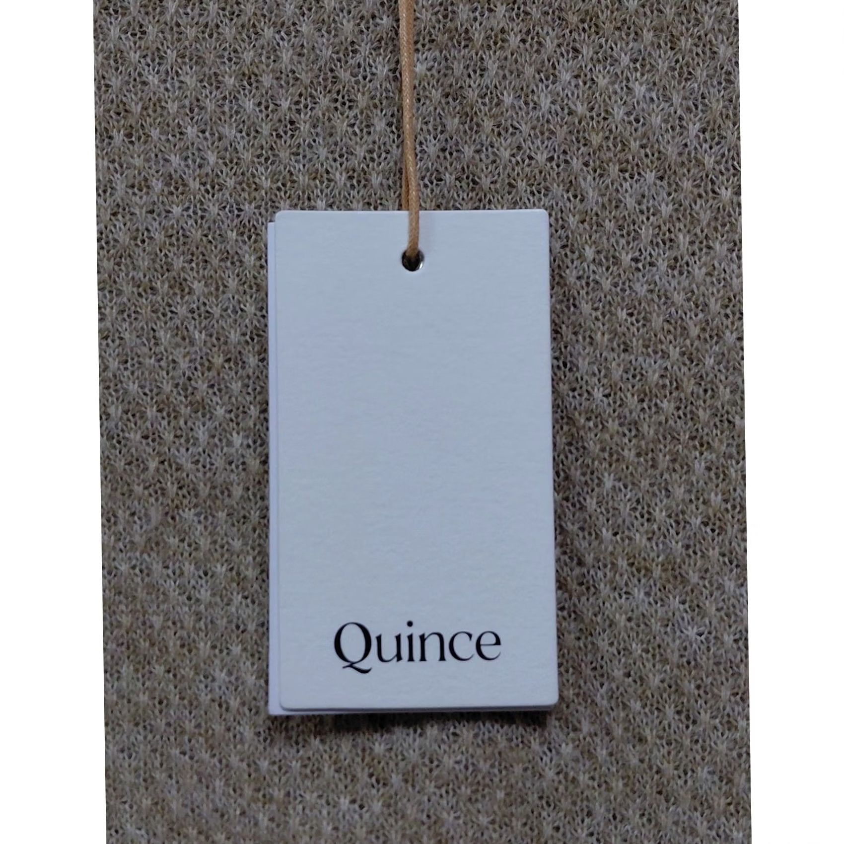 Quince Quince Alpaca Blend Sweater Beige Solid Knit Women Size M Crew Neck Lightweight Casual Travel Pullover Size M / US 6-8 / IT 42-44 - 4 Thumbnail