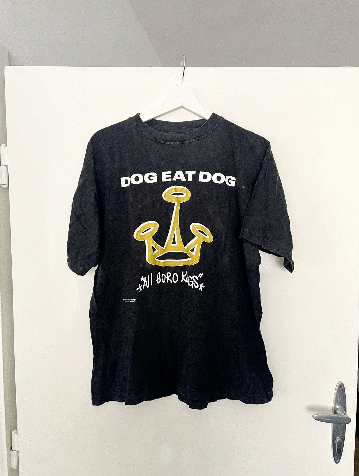 image of Band Tees x Vintage Dog Eat Dog Vintage All Boro Kings in Black, Men's (Size Large)