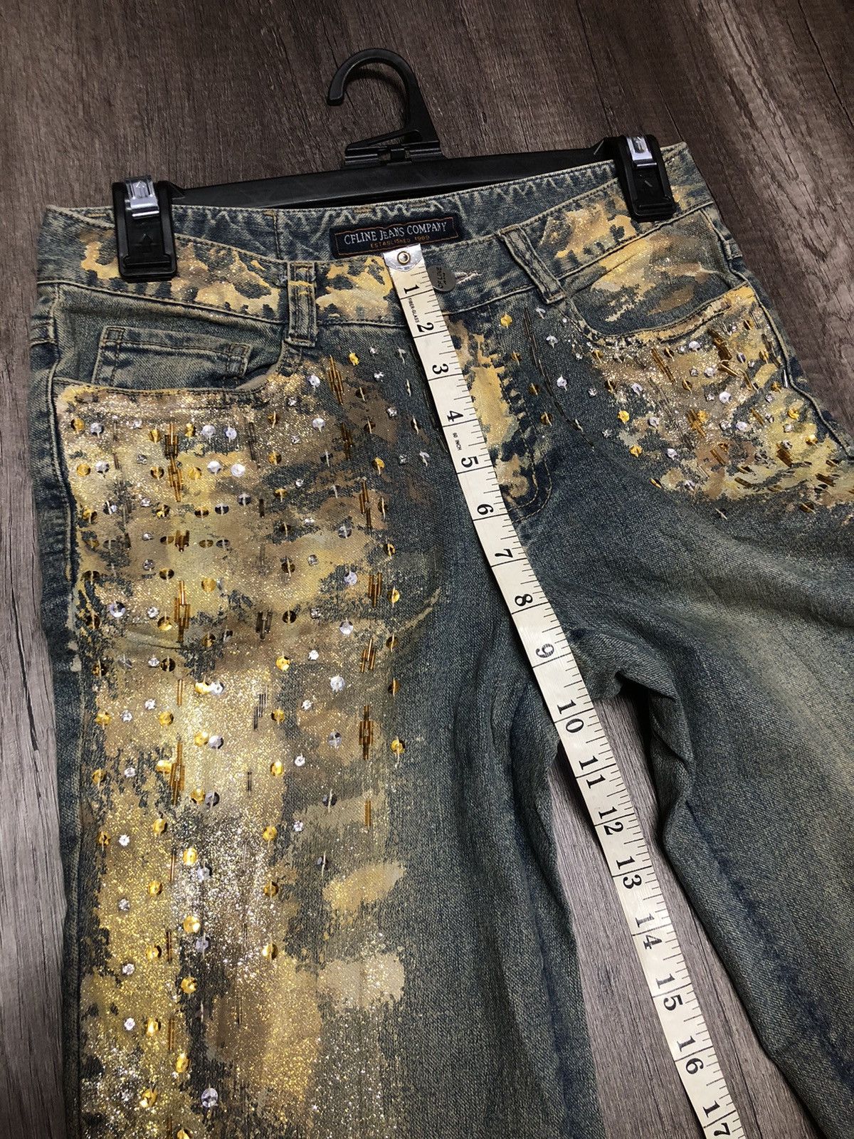 Designer × Japanese Brand × Vintage CF LINE FLARED BOOTCUT JEANS COMPANY Size 29" - 5 Thumbnail