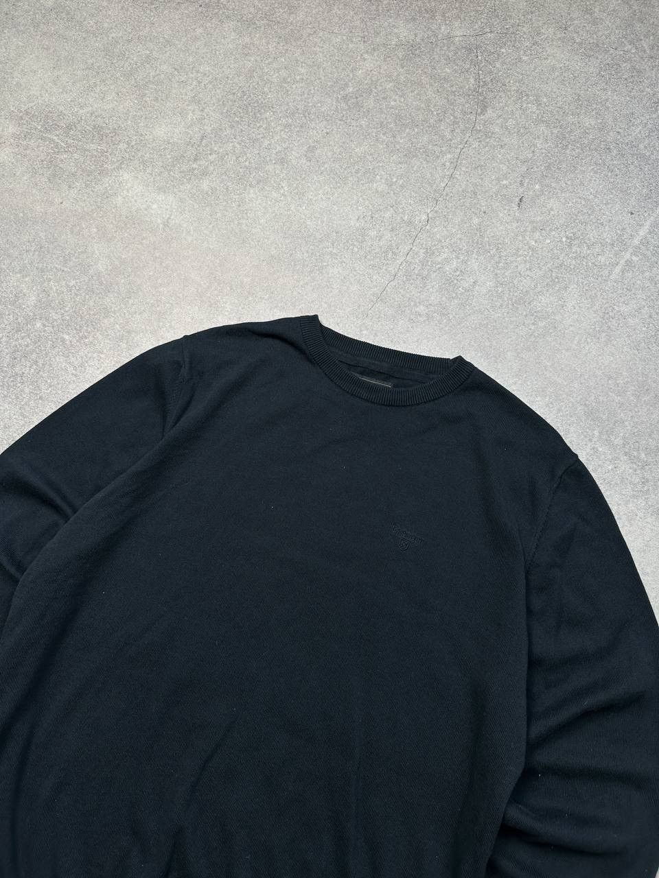 Barbour Vintage Barbour Cotton Sweater, Size XL – Classic Black Knit Size US XL / EU 56 / 4 - 2 Thumbnail