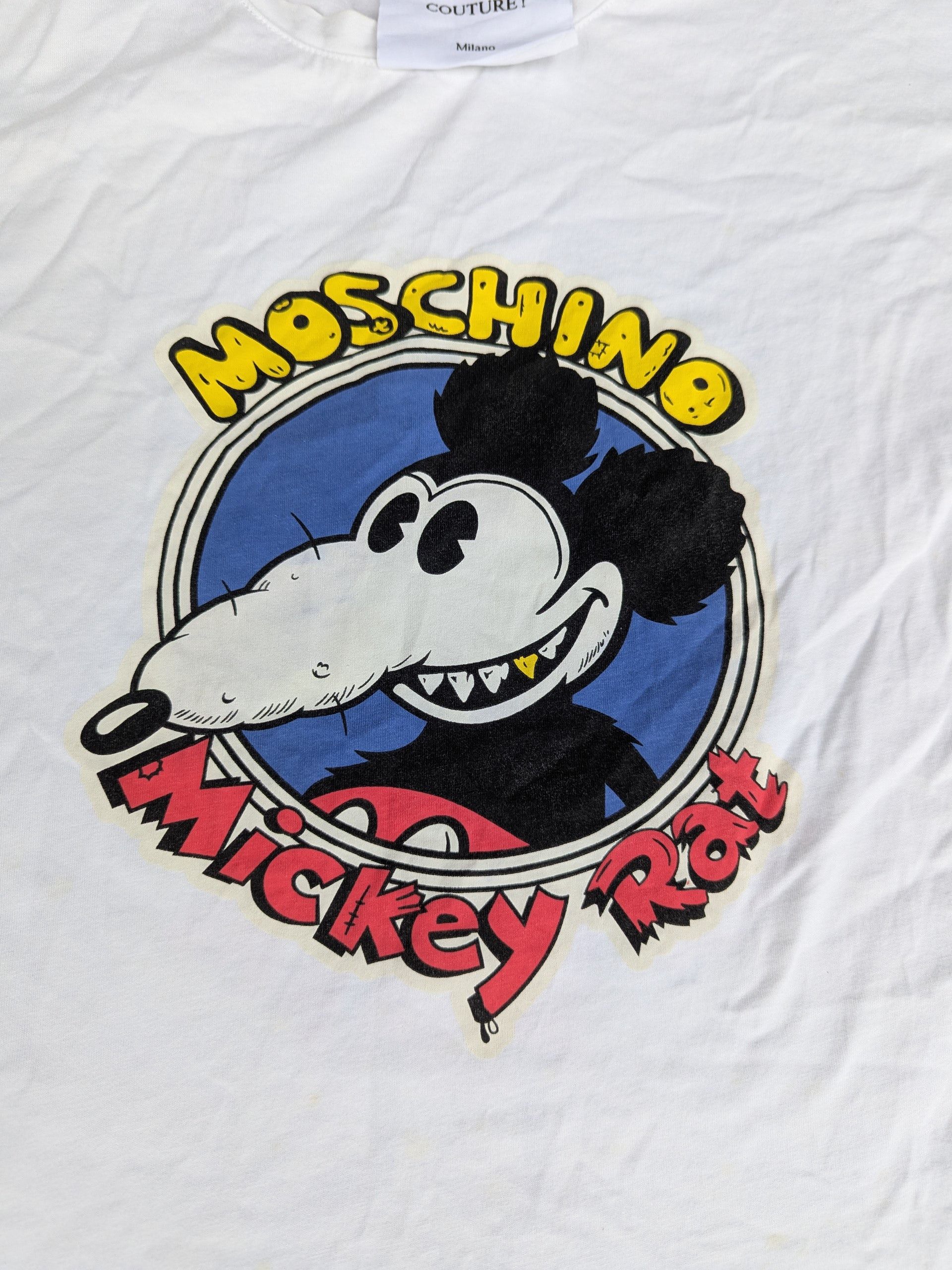 Designer × Moschino × Vintage Vintage Moschino Couture Mickey Rat Mirror Prints Size US M / EU 48-50 / 2 - 4 Thumbnail