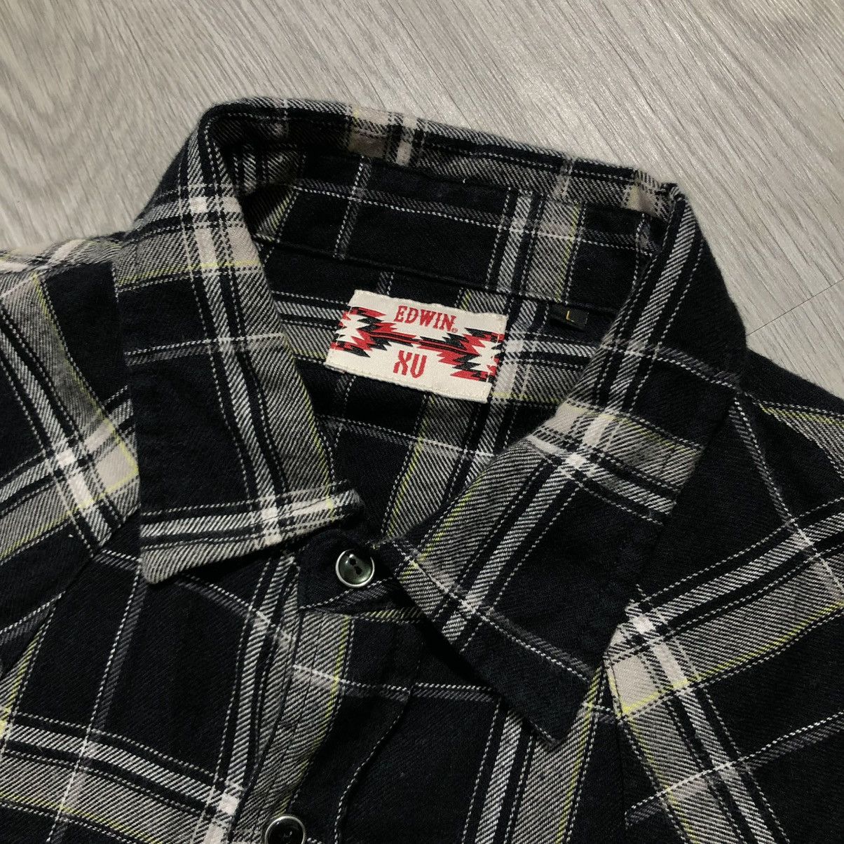 Edwin 2000s Edwin Japan Western Cowboy Button Up Shirt Black Size US L / EU 52-54 / 3 - 12 Thumbnail