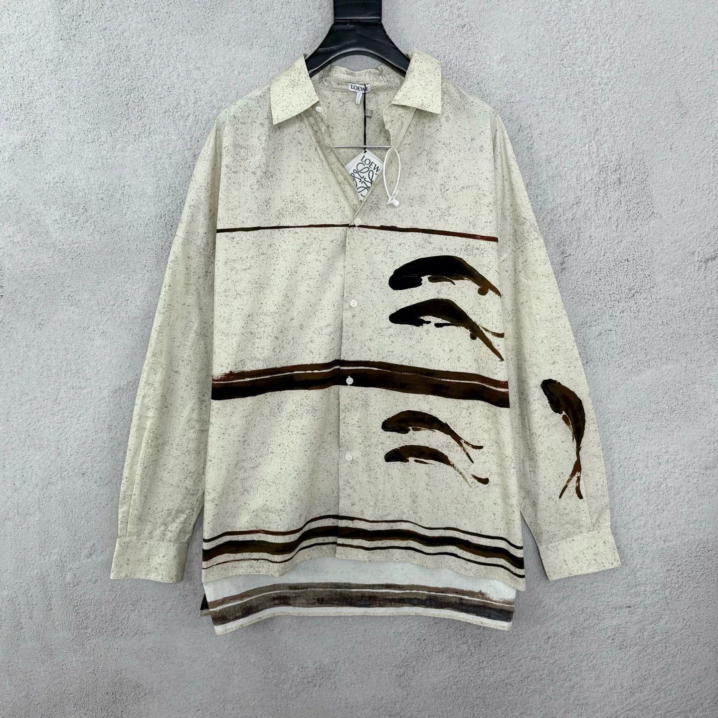 Loewe Loewe Fish Print Long Sleeve Shirt 40 Size US M / EU 48-50 / 2 - 1 Thumbnail