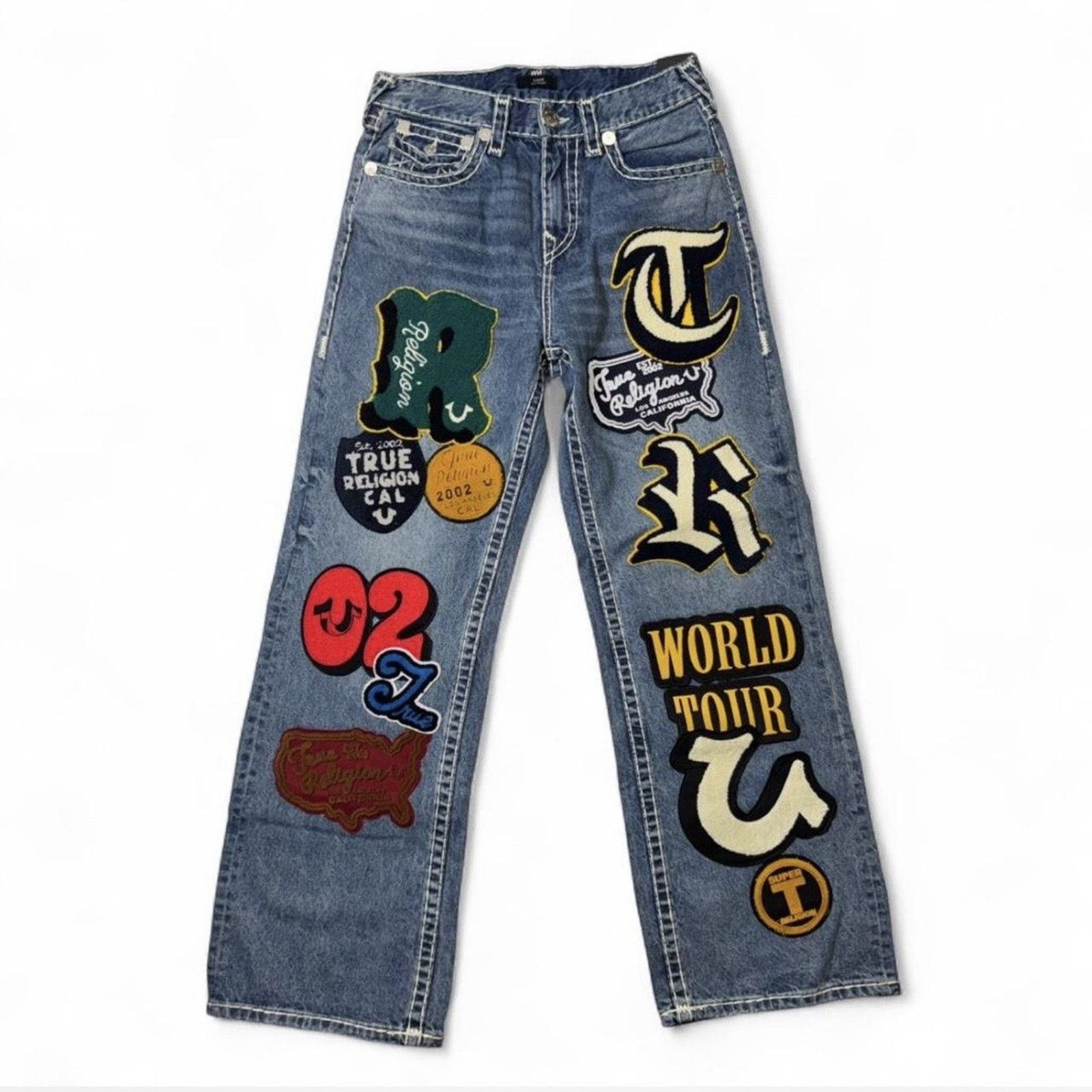 True Religion RARE True Religion Mens Jeans Denim W/ Patches Ultra Baggy Size US 32 / EU 48 - 1 Thumbnail