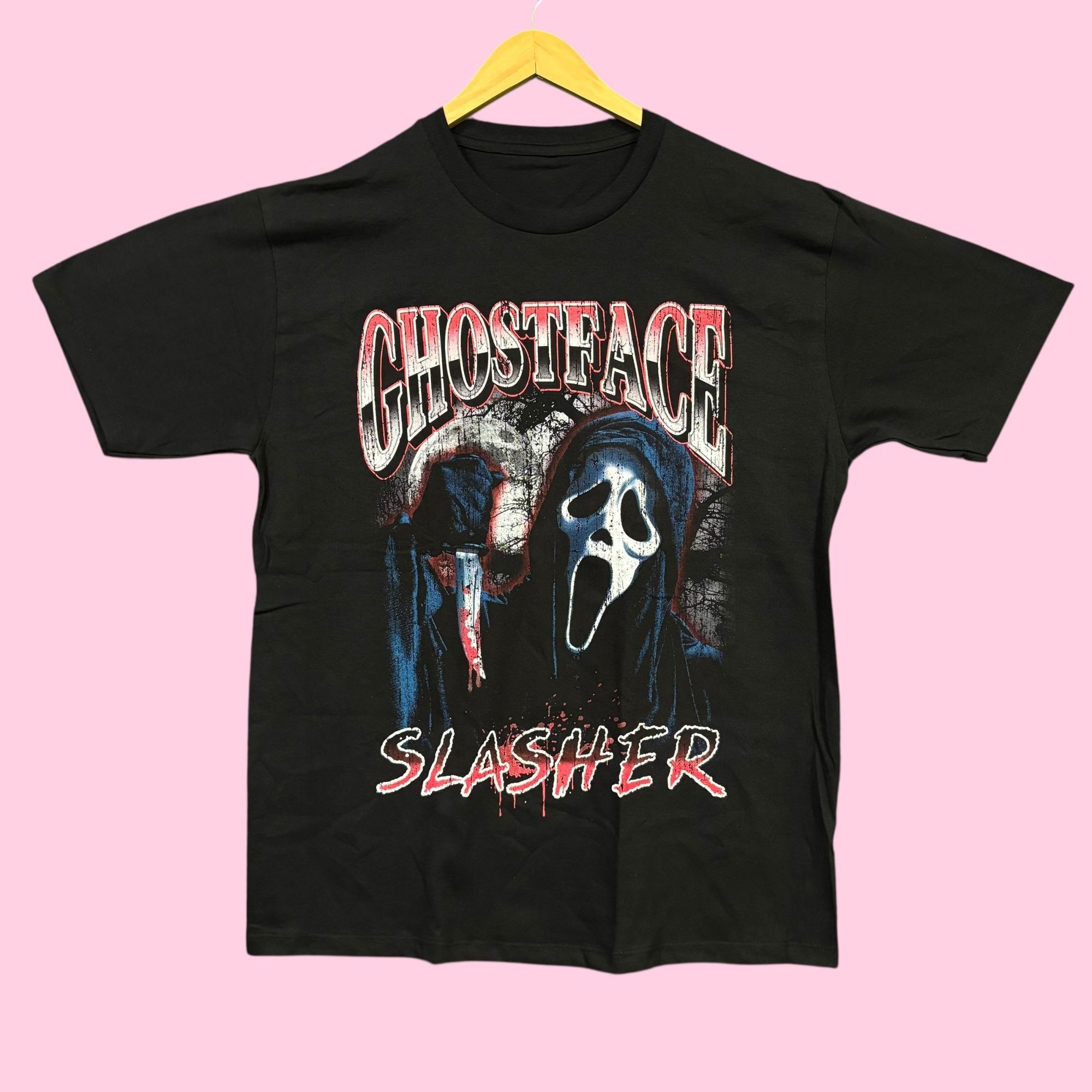 Universal Studios Scream Ghostface Slasher Horror Movie Poster Tee L Size US L / EU 52-54 / 3 - 1 Thumbnail