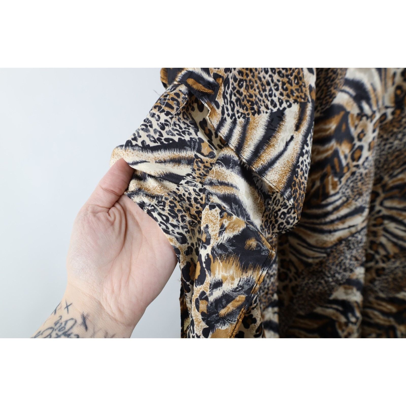 Vintage Deadstock Vintage 90s Streetwear Leopard Sleep Night Gown Size ONE SIZE - 9 Thumbnail