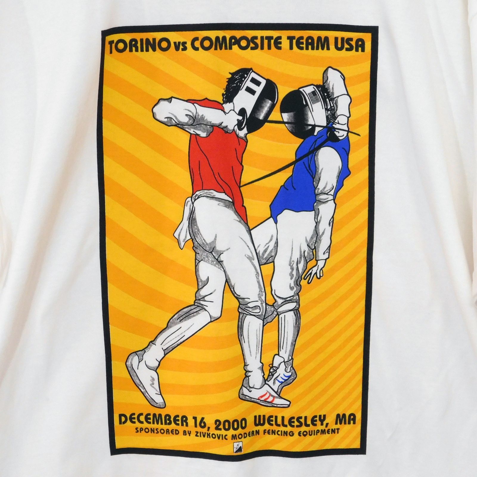 Gildan Zivkovic Fencing Tee XL Torino vs Composite Team USA 2000 Size US XL / EU 56 / 4 - 3 Thumbnail