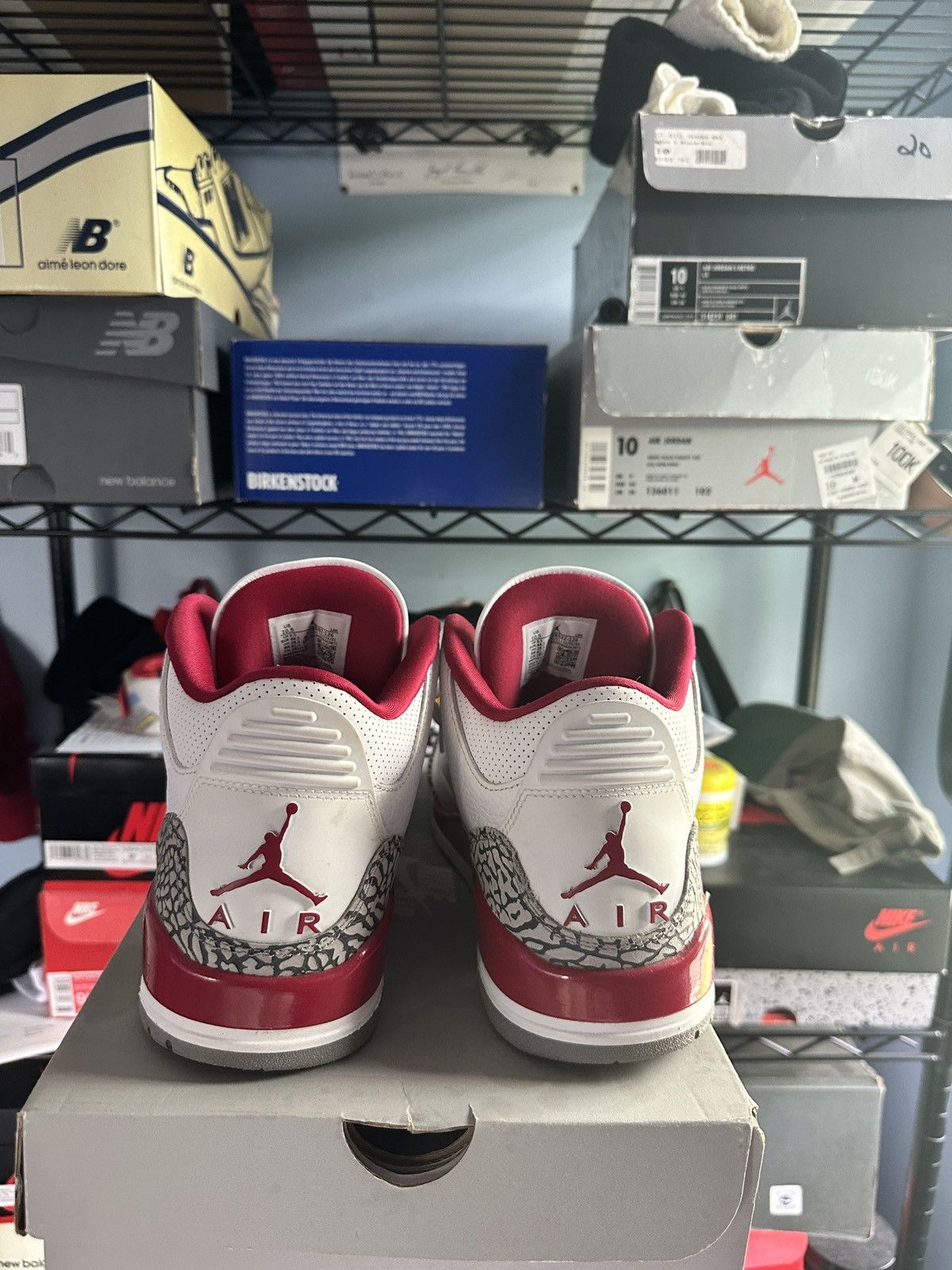 Jordan Brand × Nike Air Jordan Retro 3 Cardinal Size US 10.5 / EU 43-44 - 3 Thumbnail