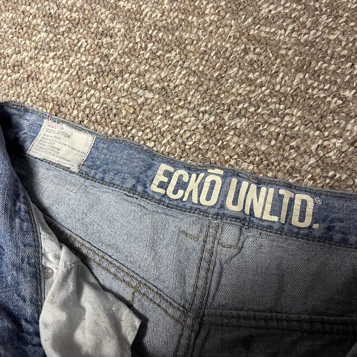 Ecko Unltd. RARE Y2K Ecko Mini Pocket Skater Embroidered Denim Jeans Size US 36 / EU 52 - 5 Thumbnail