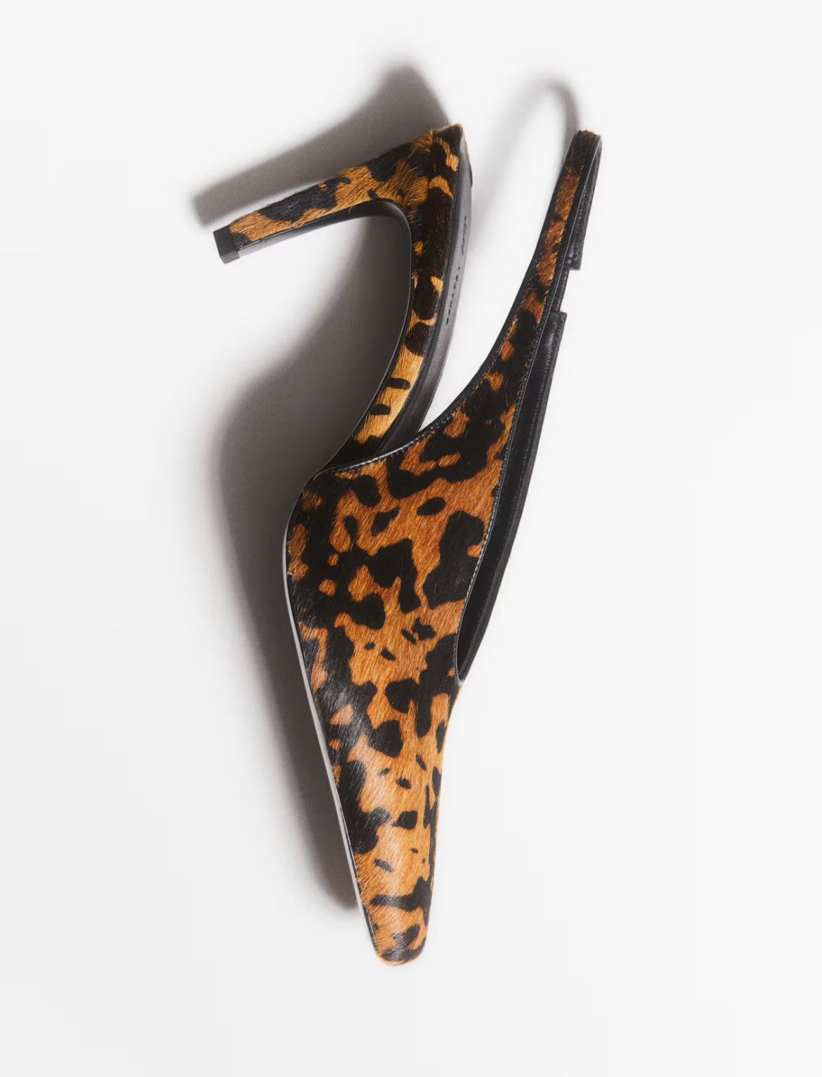 H&M H&M leather sling back animal print heels Size US 6 / IT 36 - 8 Thumbnail