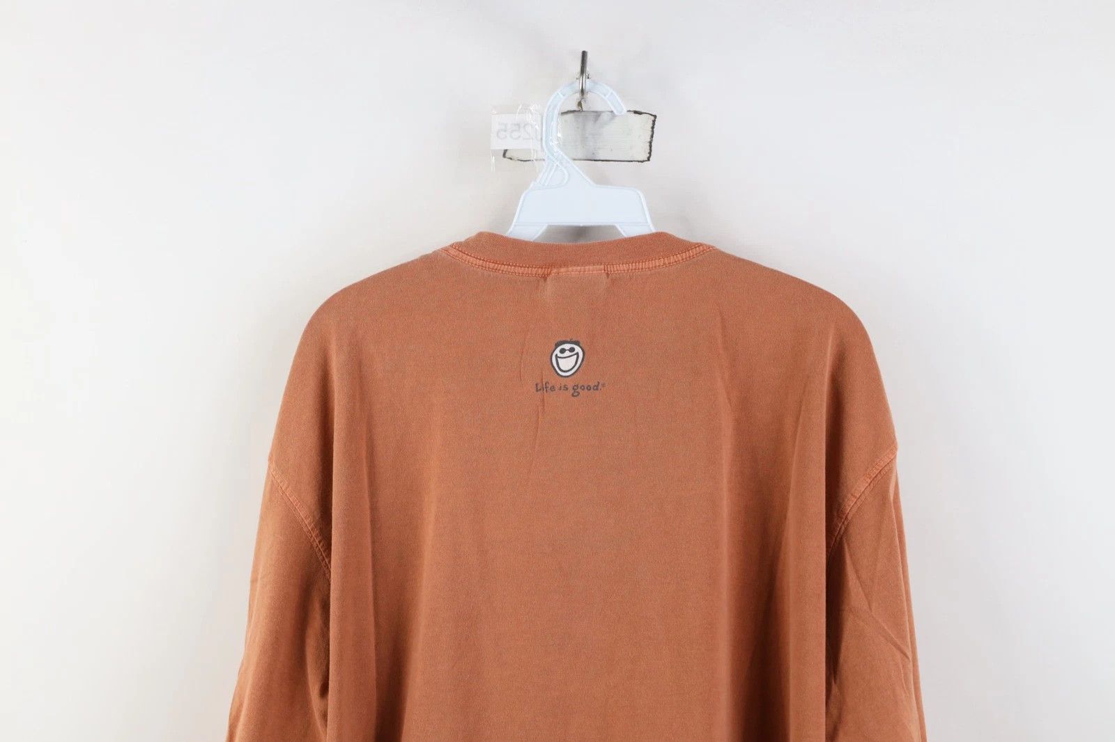 Life is Good Vintage Life Is Good Guitar Long Sleeve T-Shirt Orange Size US XL / EU 56 / 4 - 11 Thumbnail