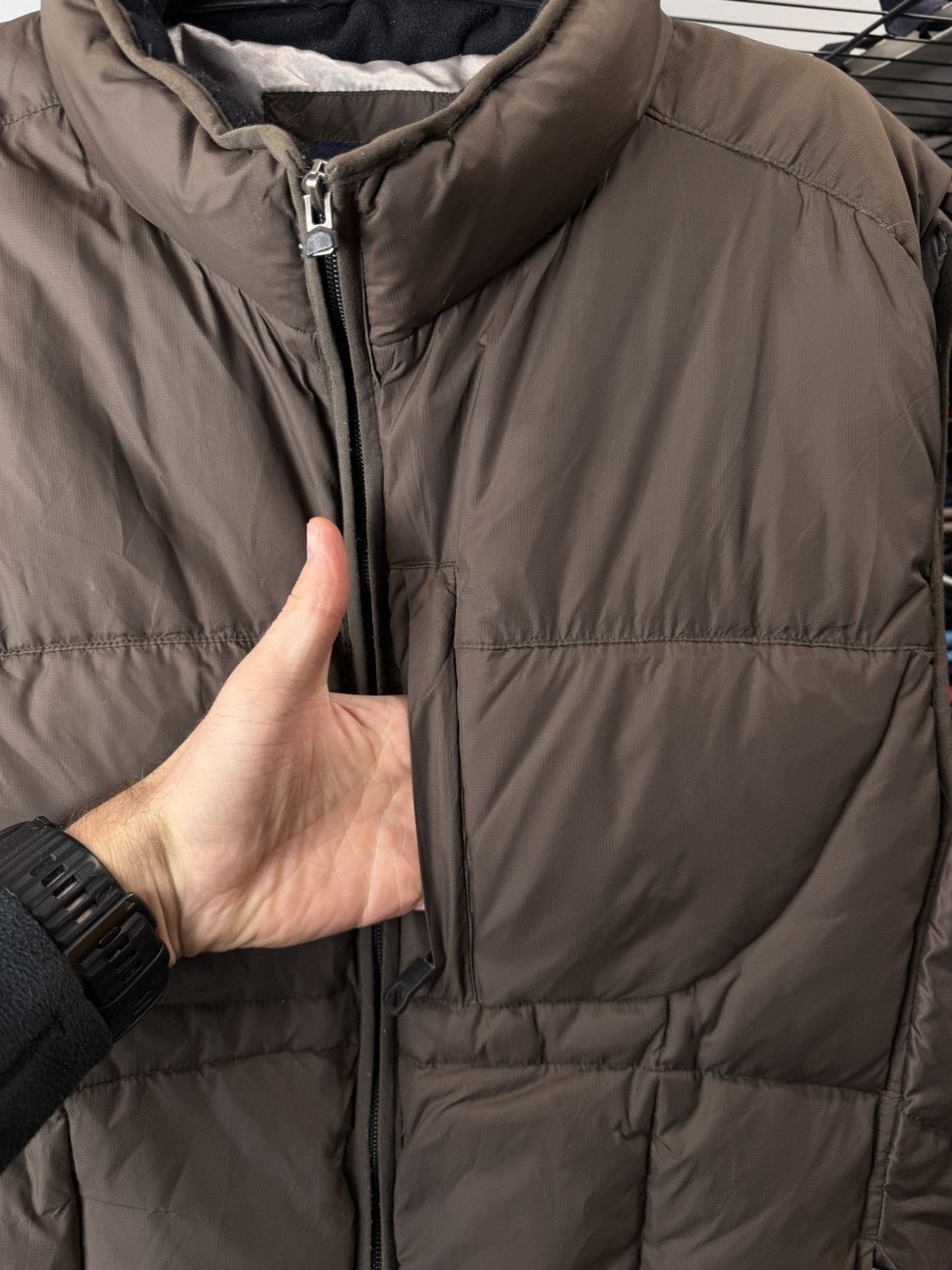 Gap Streetwear Gap Brown Puffer Vest Travis Scott Style Size US L / EU 52-54 / 3 - 8 Thumbnail