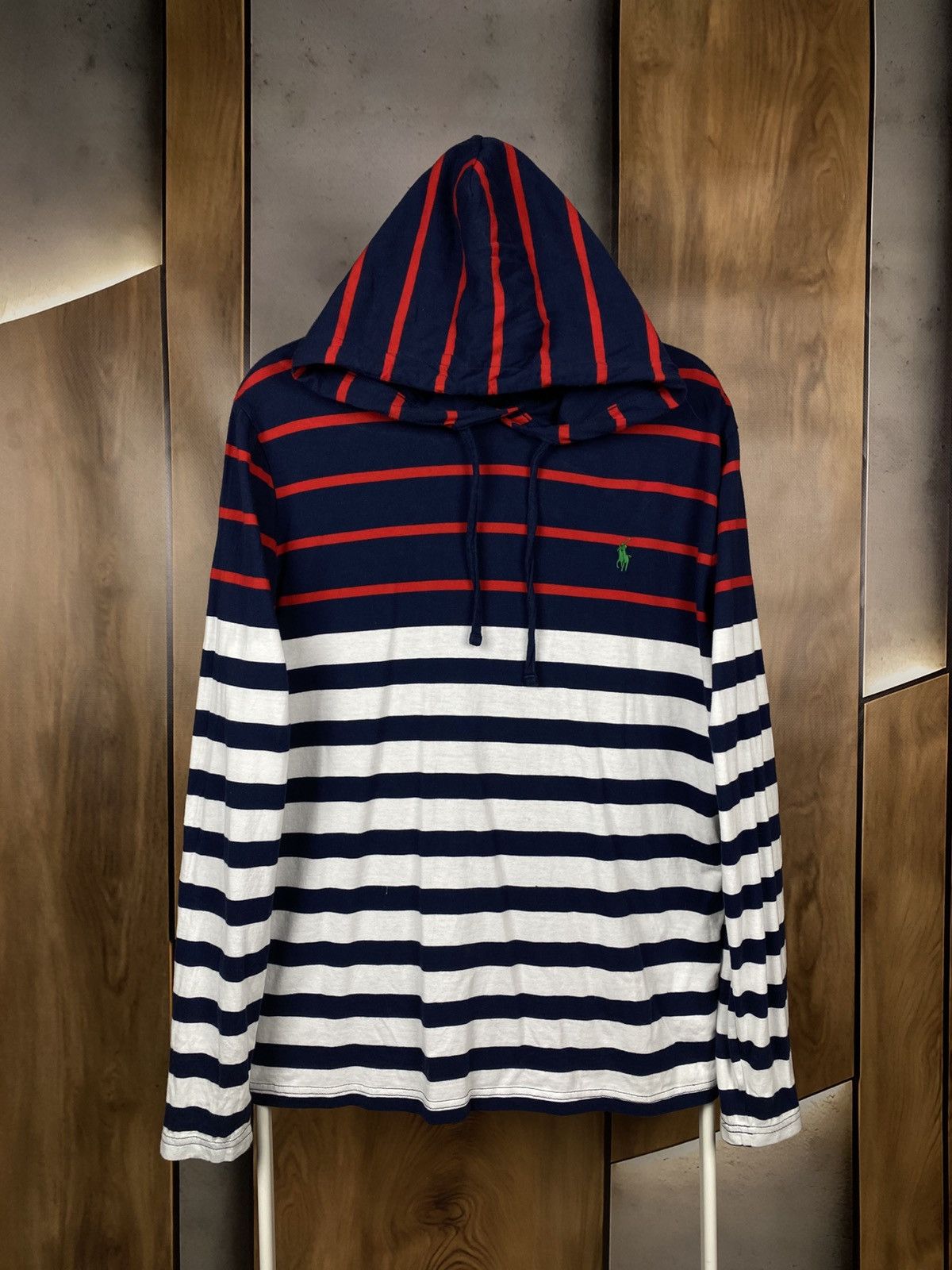 Polo Ralph Lauren 🎠Vintage Hoodie Polo Ralph Lauren Striped Luxury VTG Tee🎠 Size US M / EU 48-50 / 2 - 1 Thumbnail