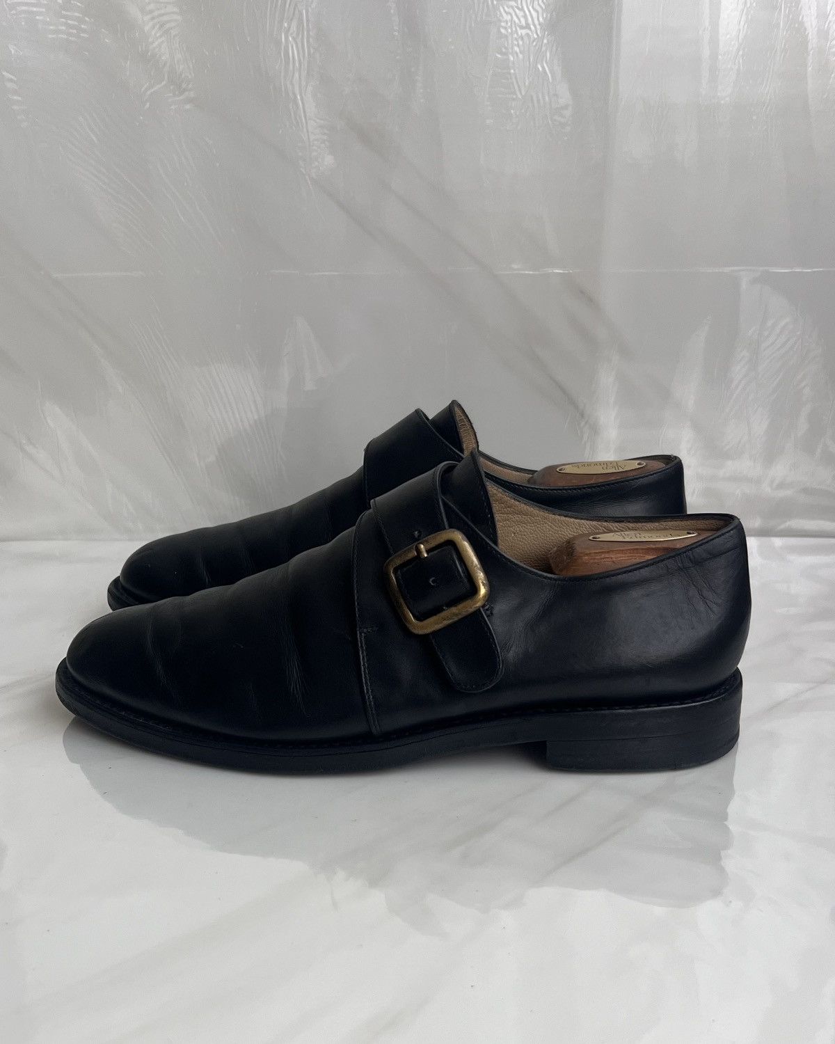 Paraboot Paraboot black leather single monk strap Dress shoes Size US 9 / EU 42 - 5 Thumbnail