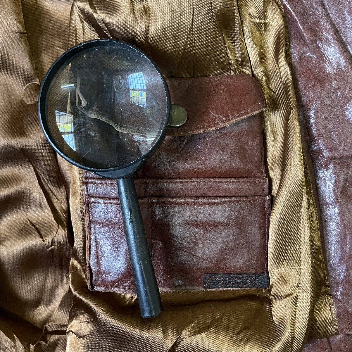 Hysteric Glamour Vintage 1980s Guess Archive Brown Leather Belted Jacket XS Size US XS / EU 42 / 0 - 13 Thumbnail