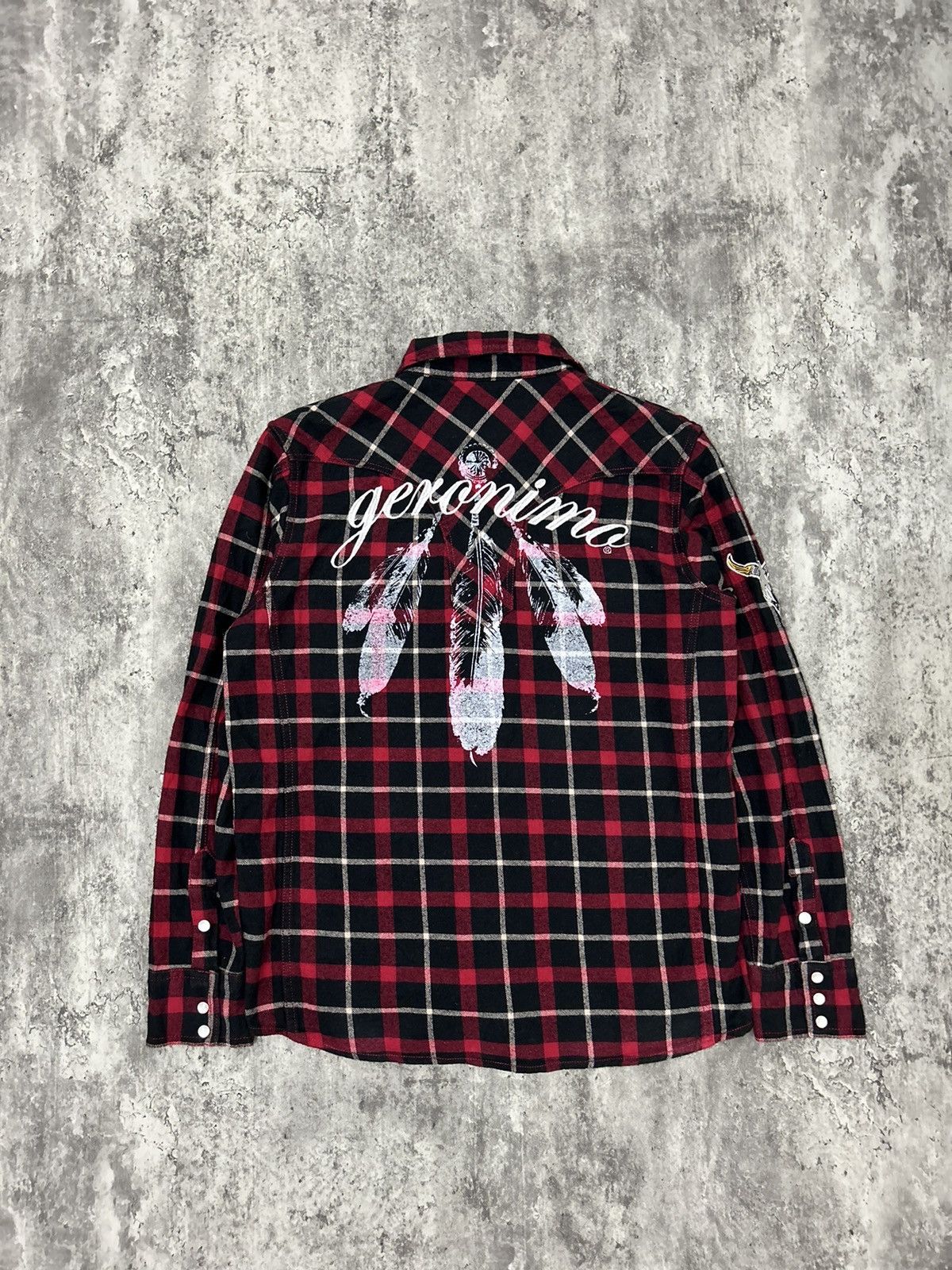 Hysteric Glamour Geronimo Pendant Goro’s Flannel Button Shirt Size US L / EU 52-54 / 3 - 1 Thumbnail