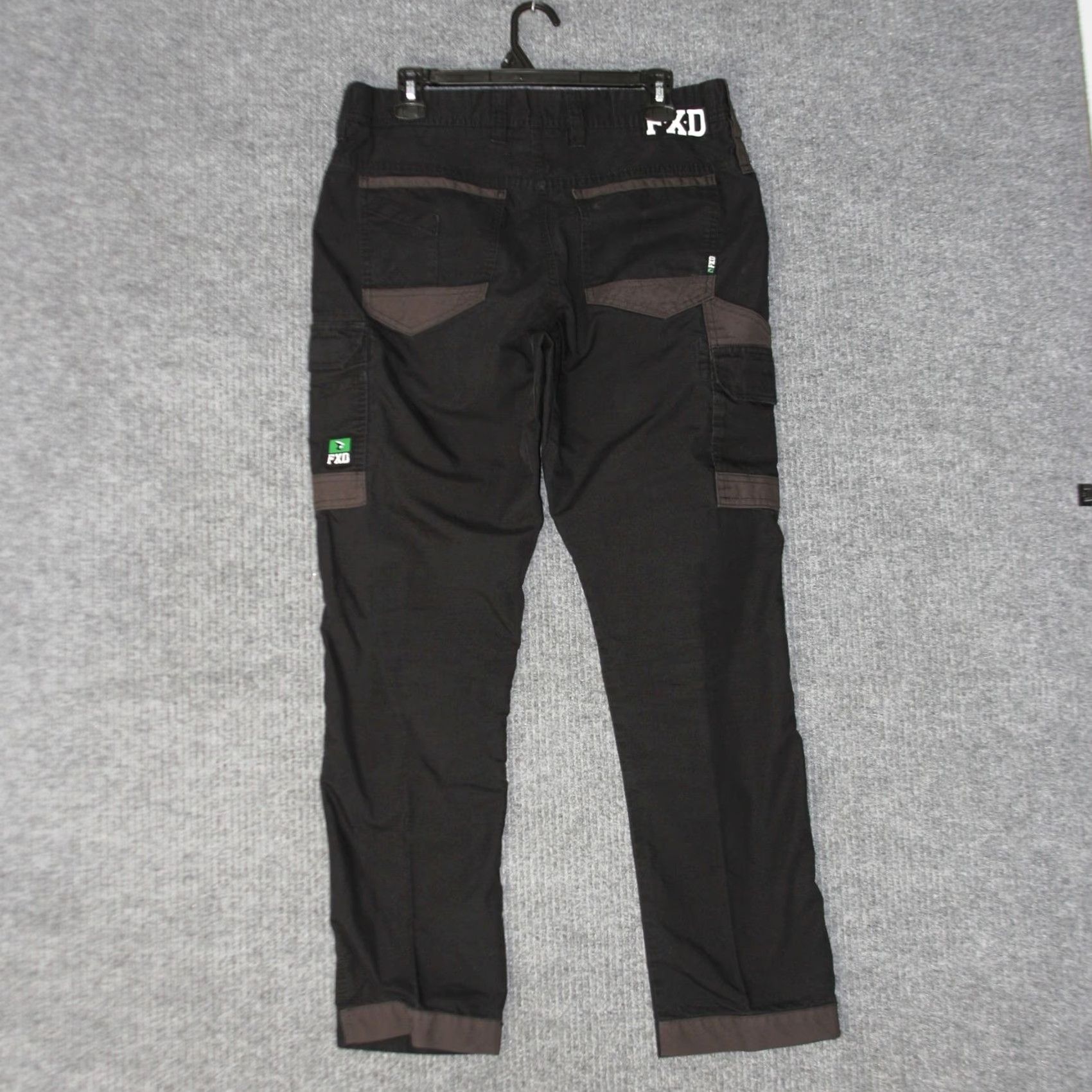 Vintage FXD Cargo Work Pants Mens 32x30 Black Size US 32 / EU 48 - 3 Thumbnail