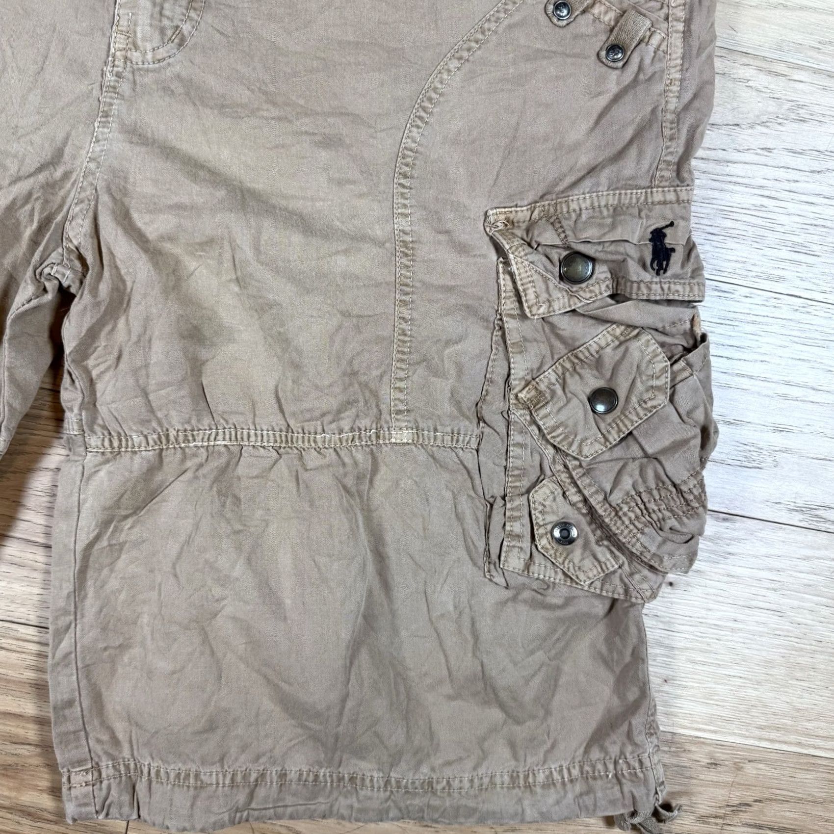 Polo Ralph Lauren VINTAGE 90s Polo Ralph Lauren Cargo Shorts Mens 38 Khaki Blue Military Paratrooper Polo Ralph Lauren Cargo Shorts Mens 38 90s Size US M / EU 48-50 / 2 - 3 Thumbnail