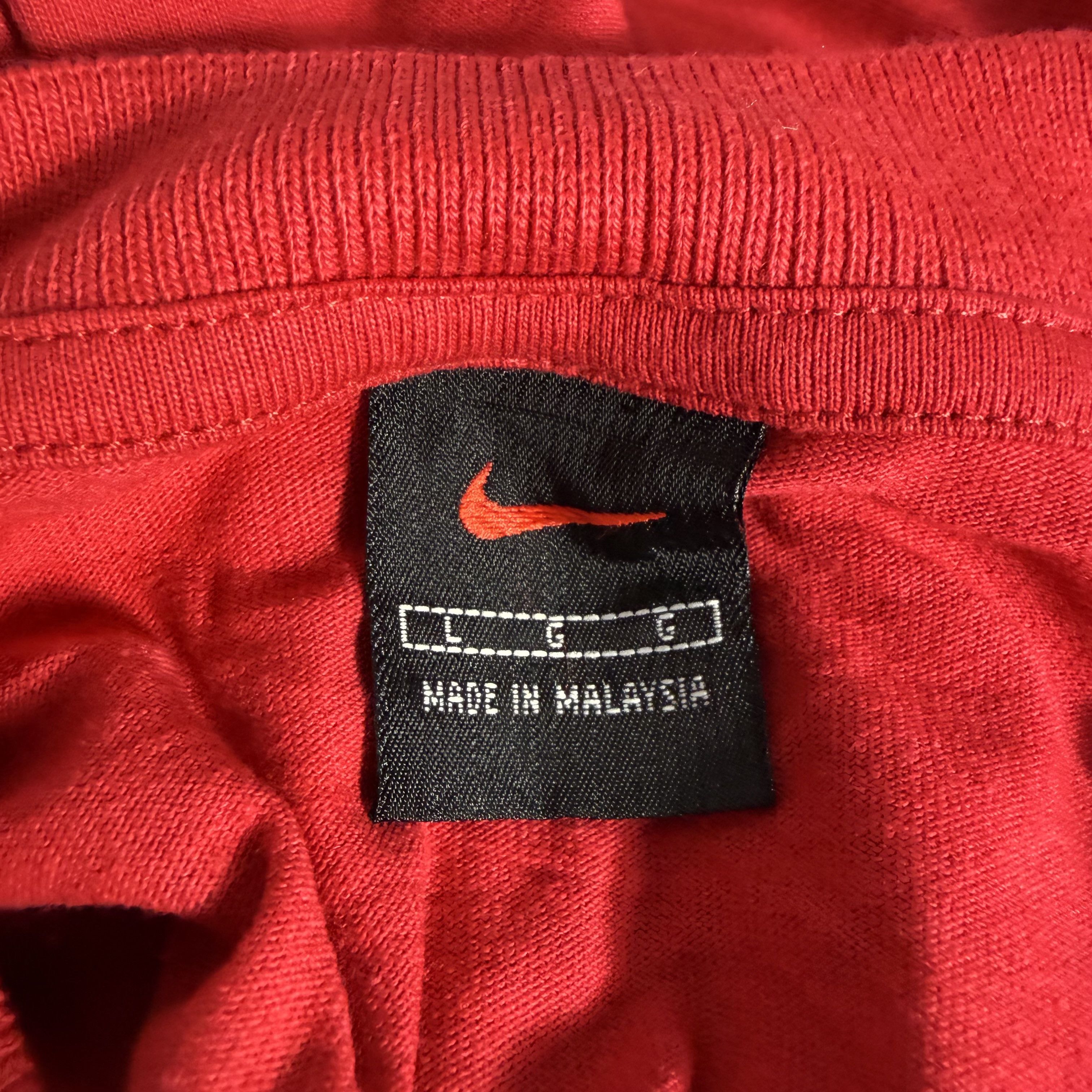 Nike 🔥RARE🔥Vintage Nike Swoosh Ringer T-shirt Size US L / EU 52-54 / 3 - 4 Thumbnail