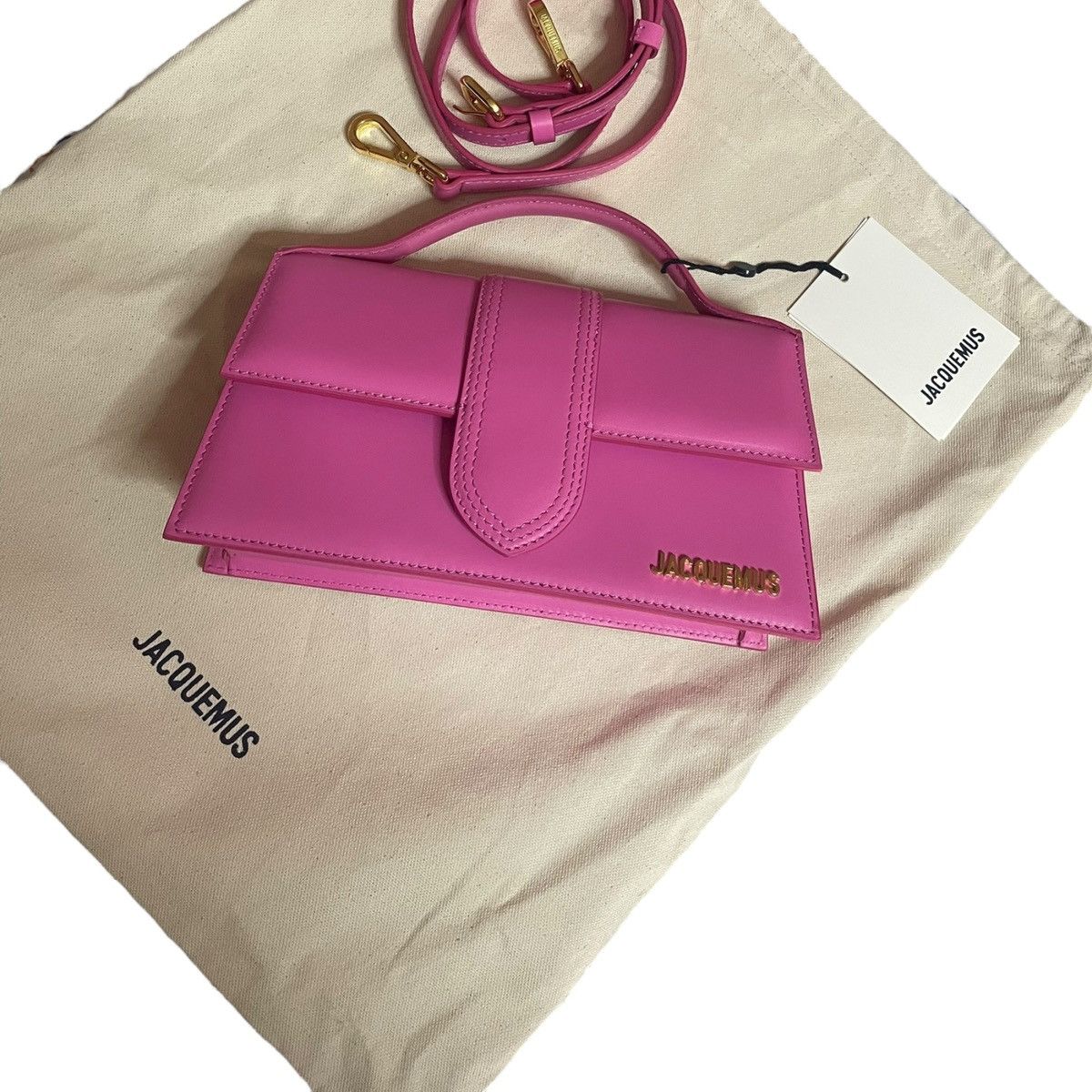 Jacquemus Jacquemus Le Grand Bambino Neon Pink Size ONE SIZE - 3 Thumbnail