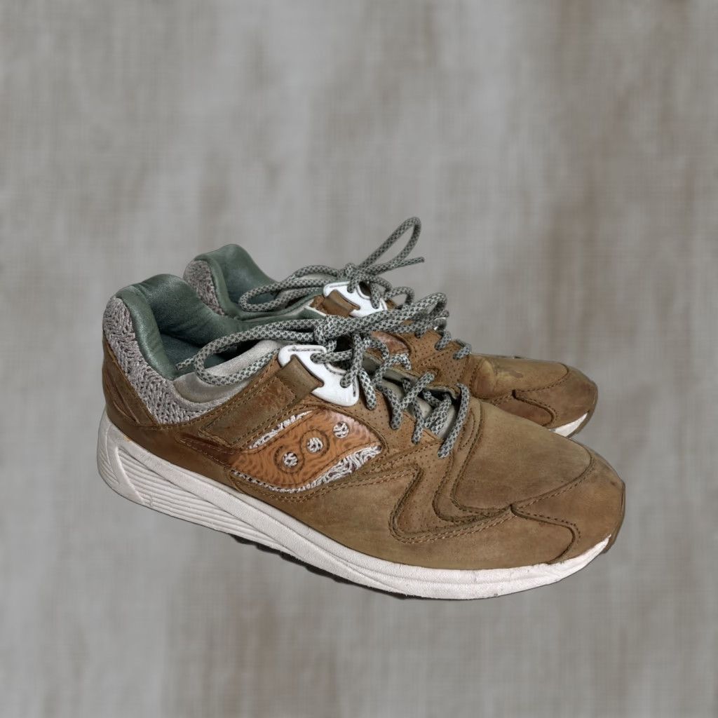 Saucony Saucony Grid 8500 SL Miso Ramen Mens Size 10 Brown Sneakers S70384-1 Size US 10 / EU 43 - 1 Thumbnail