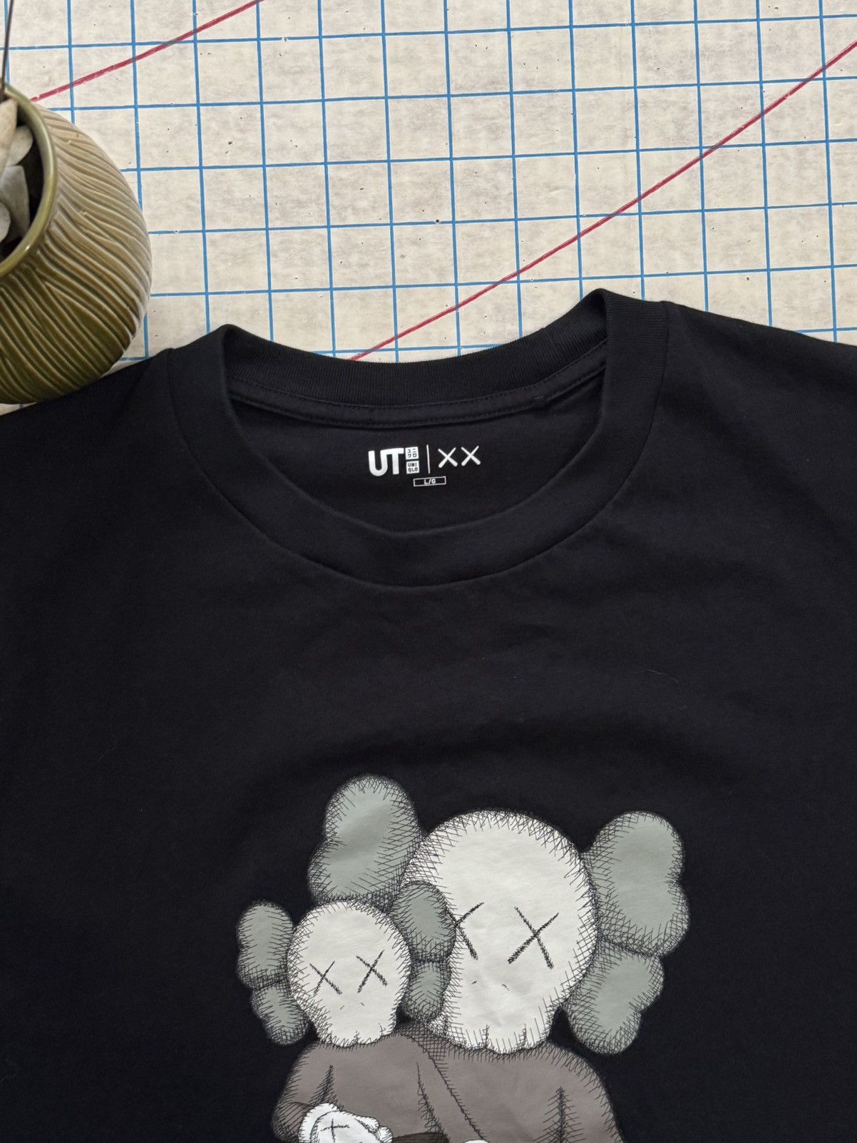 Kaws × Uniqlo Uniqlo x Kaws Companion T-Shirt Black Men’s Size Large Size US L / EU 52-54 / 3 - 4 Thumbnail