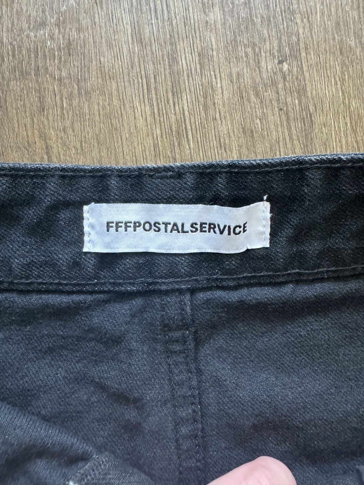 FFFPOSTALSERVICE BRAND NEW FFFPOSTALSERVICE Wide Damaged Denim Pants Size US 32 / EU 48 - 5 Thumbnail