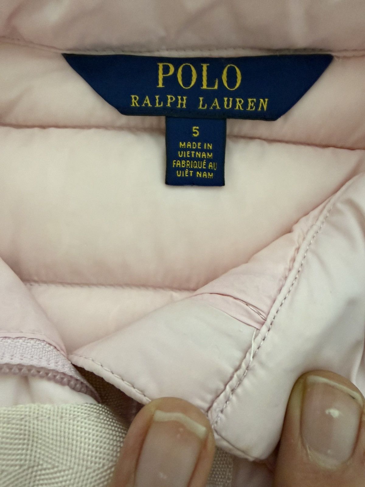 Polo Ralph Lauren Polo Ralph Lauren Pink Puffer Jacket – Size 5 Kids Size XXS / US 00 / IT 34 - 3 Thumbnail