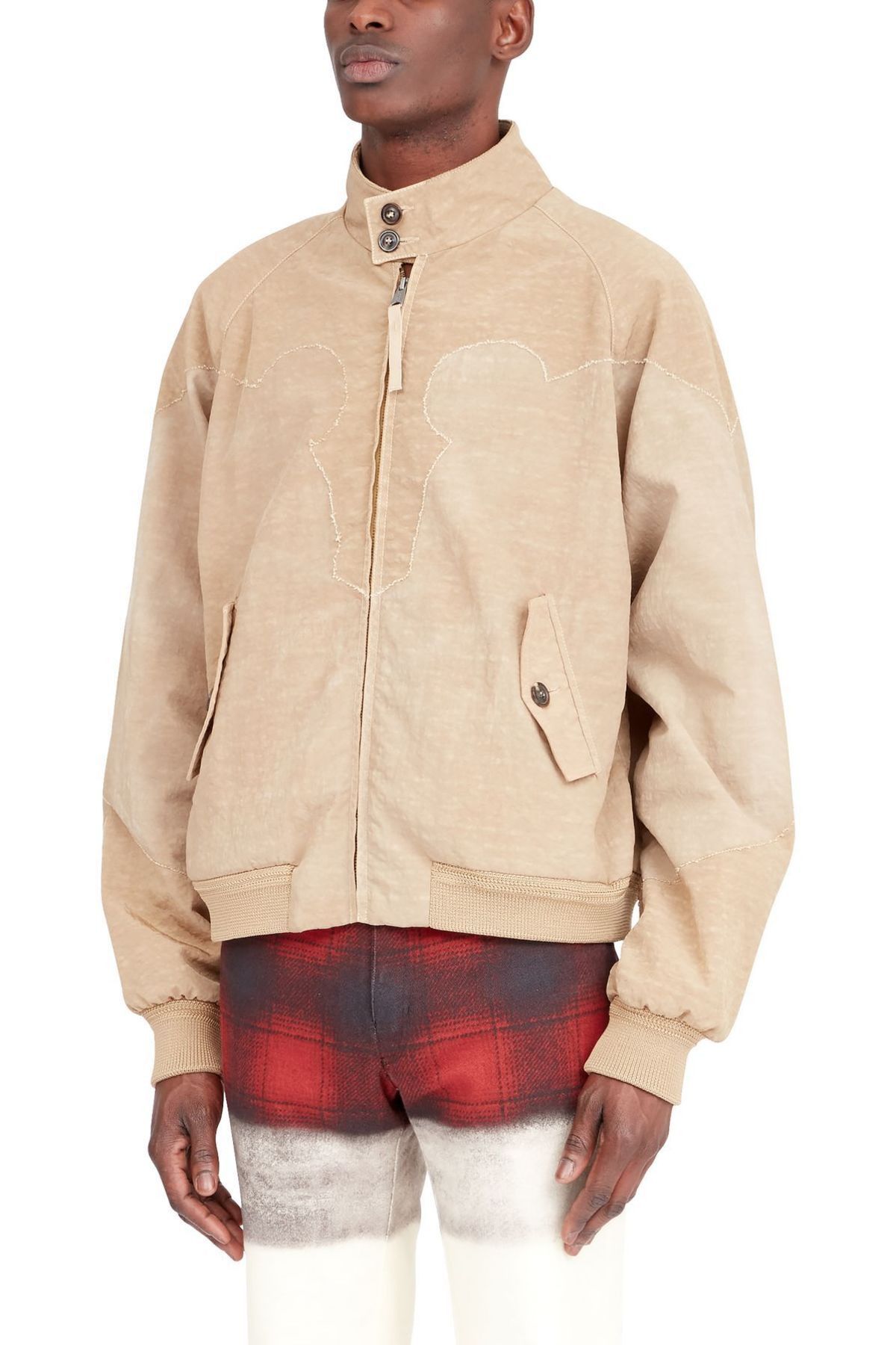 Maison Margiela o1w1db10126 Yoke Canvas Jacket in Beige Size US S / EU 44-46 / 1 - 5 Thumbnail