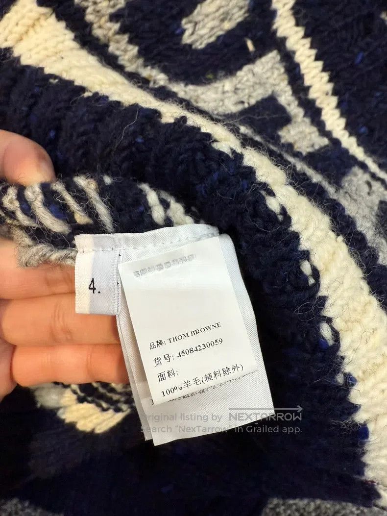 Thom Browne Thom Browne Pullover Sweater Size US XL / EU 56 / 4 - 5 Thumbnail