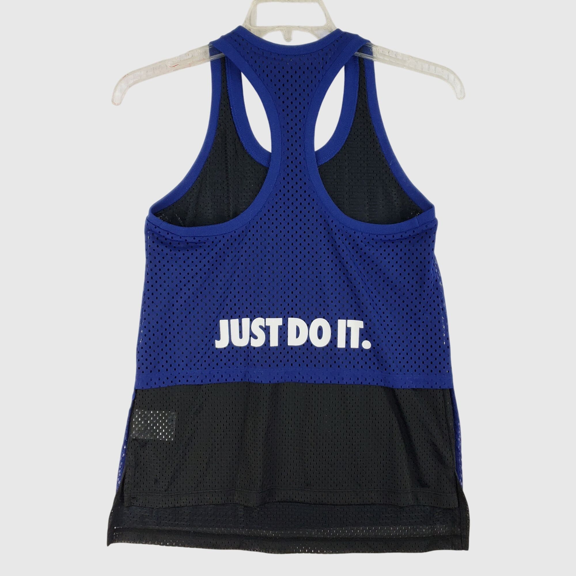 Nike Nike Tank Logo Mesh Overlay JUST DO IT Workout Running Athle Size S / US 4 / IT 40 - 6 Thumbnail