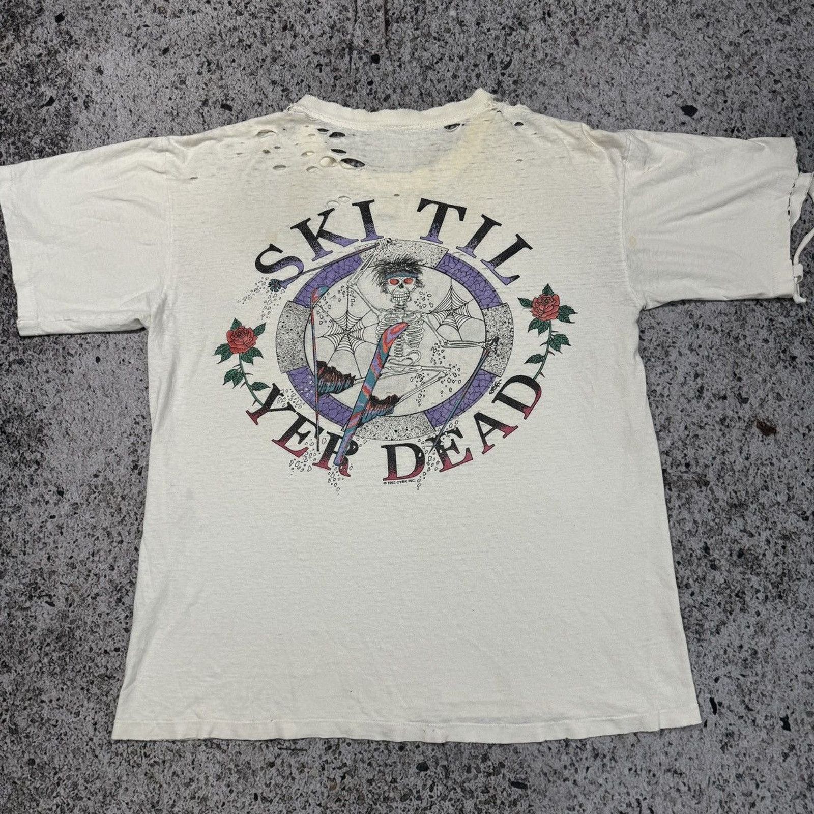Band Tees Thrashed Faded Distressed Grateful Dead Shirt ERD Grunge Size US XL / EU 56 / 4 - 11 Thumbnail