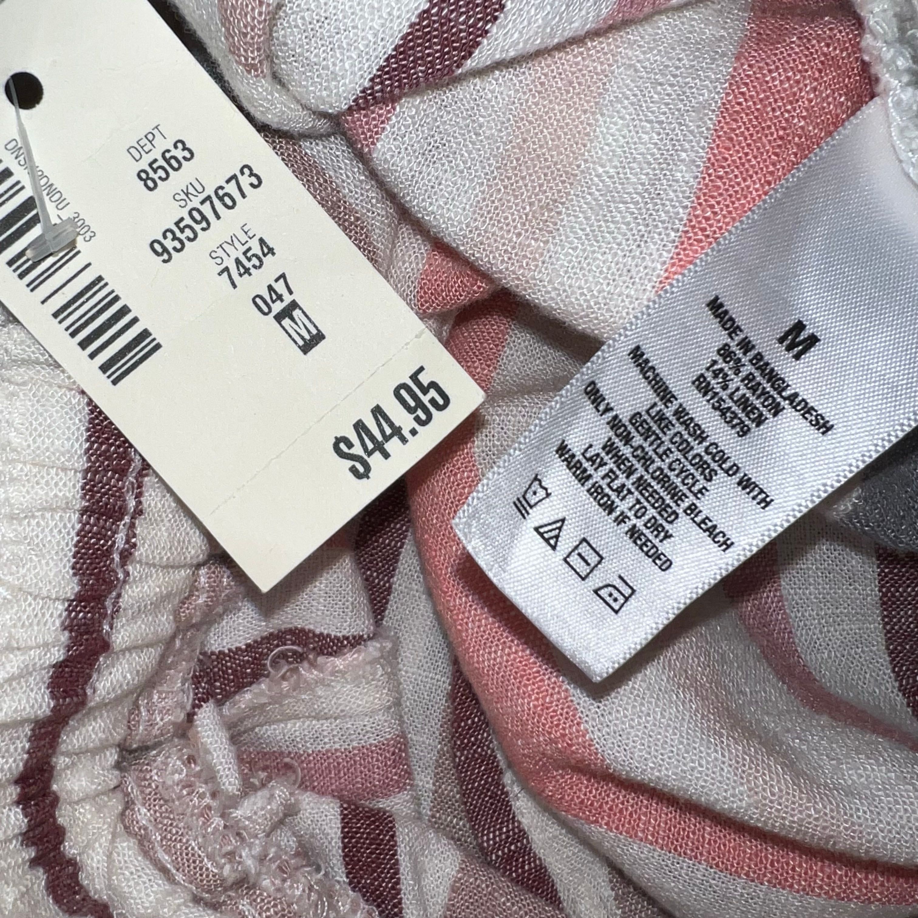 Aeropostale Aeropostal, Lightweight Striped Shorts Elastic Waist Drawstr Size 28" / US 6 / IT 42 - 3 Thumbnail