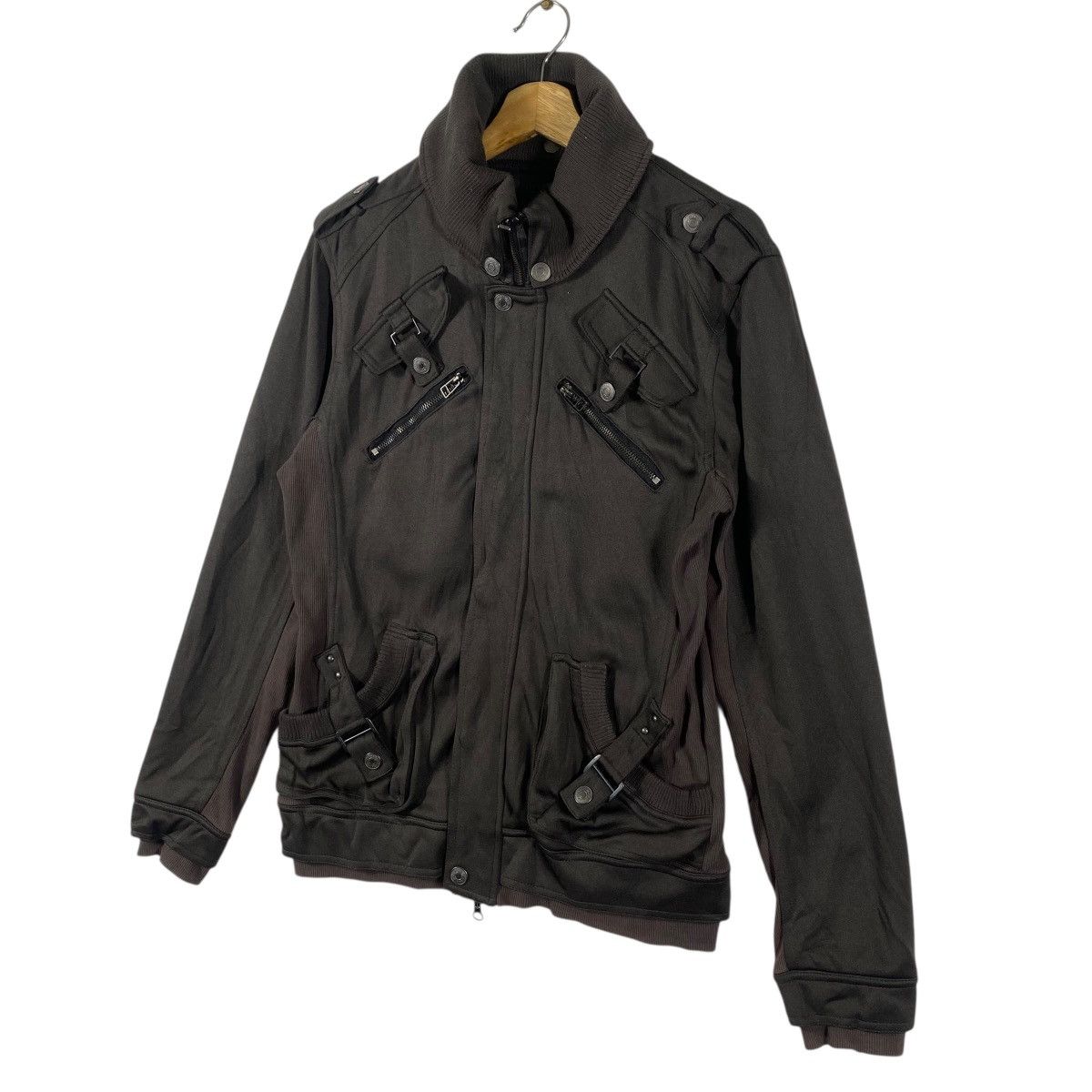 In The Attic In The Attic Distressed Style Punk Zipper/Button Jacket Size US L / EU 52-54 / 3 - 2 Thumbnail