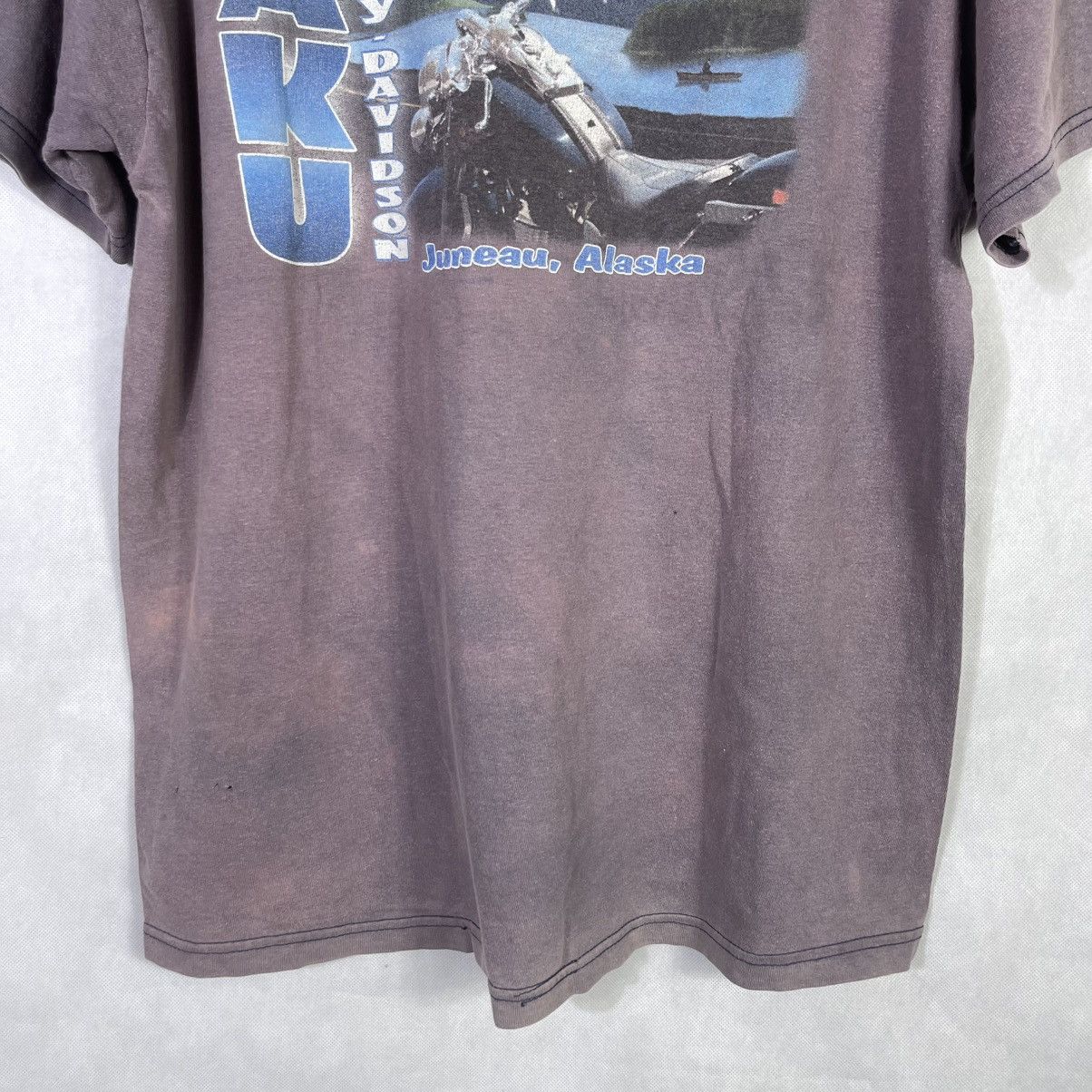 Hanes × Harley Davidson × Vintage Rare! Vintage Harley Davidson Adventure Alaska Tshirt Size US L / EU 52-54 / 3 - 10 Thumbnail